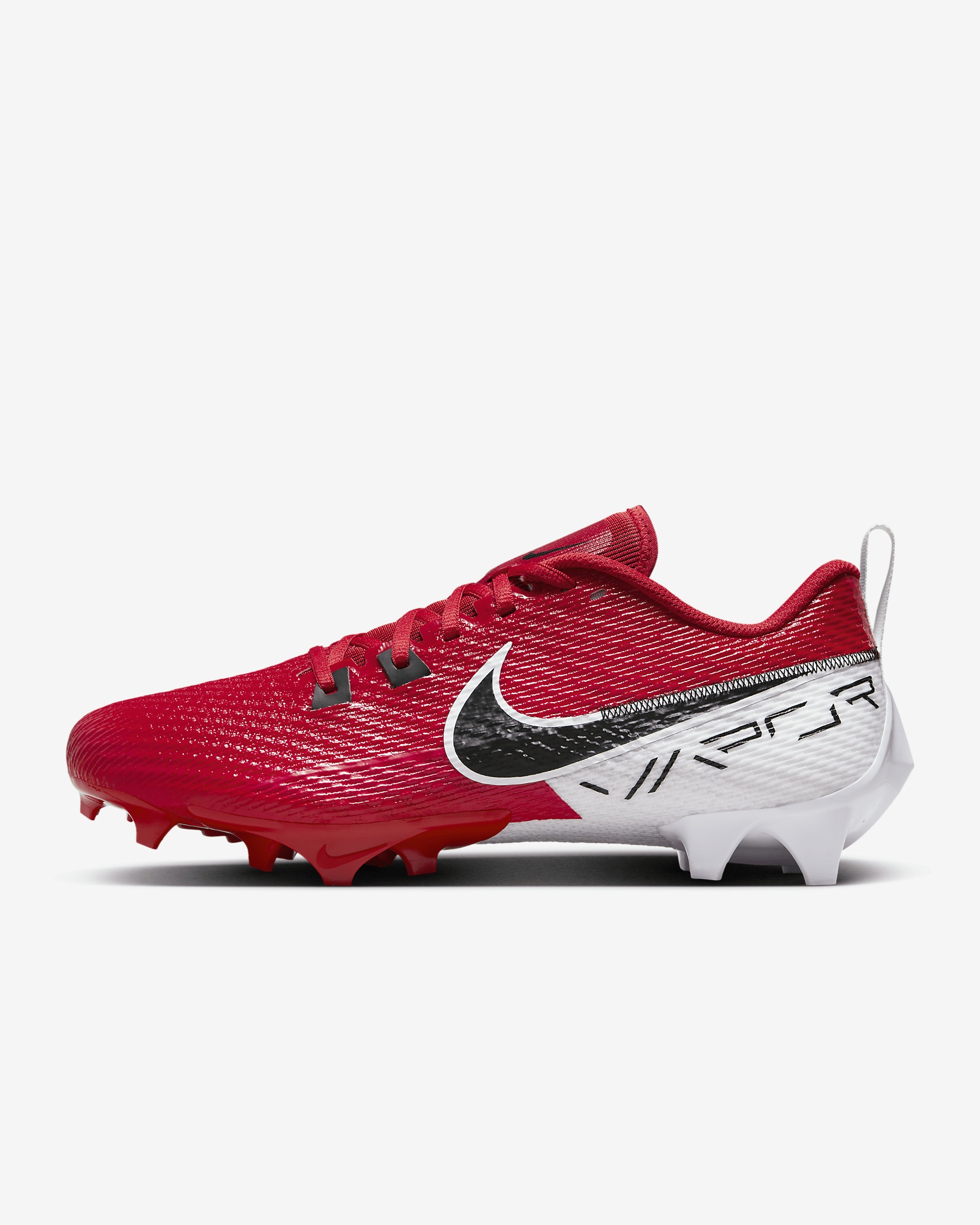 Nike football cleats white and red best sale