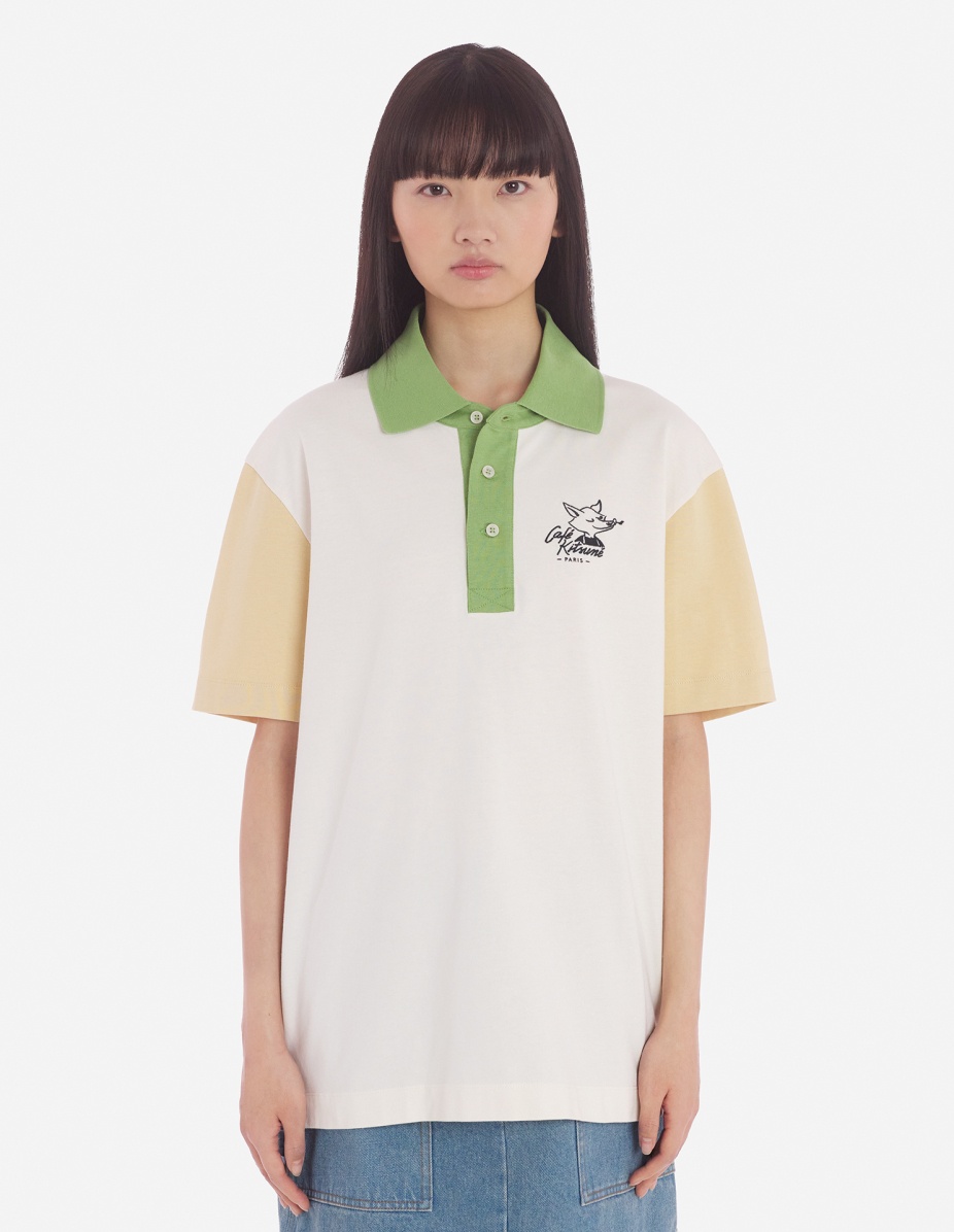 CAFE KITSUNE COLORBLOCK RELAX POLO - 5