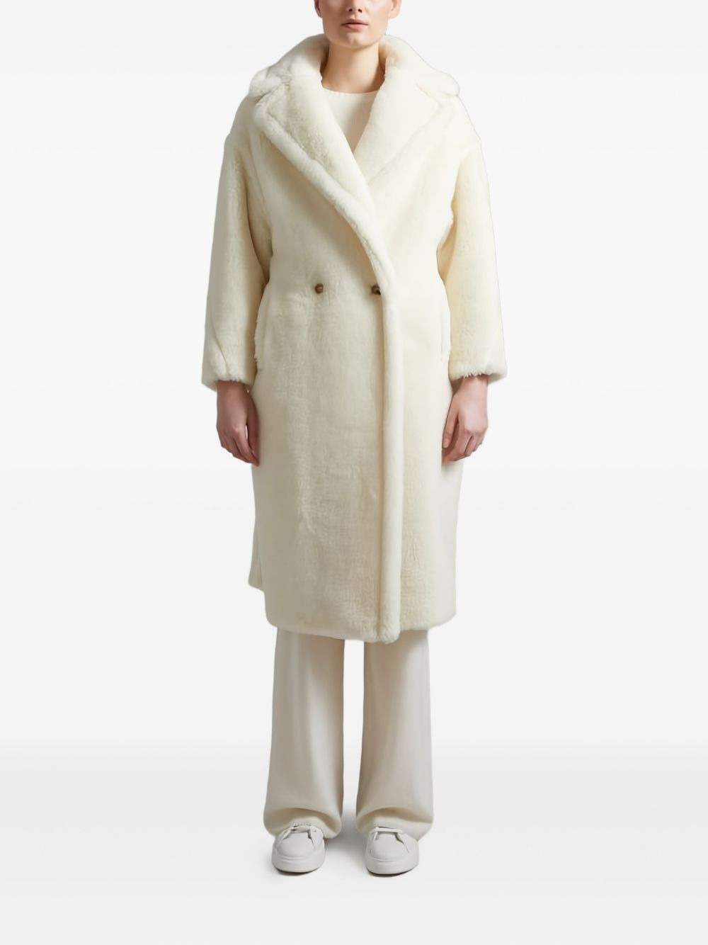 Teddy Bear Icon double-breasted coat - 2
