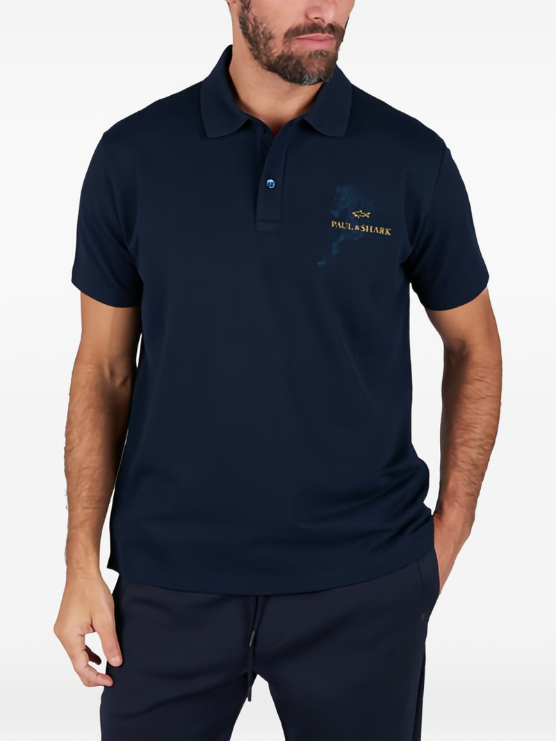 Paul & Shark logo-detail polo shirt outlook