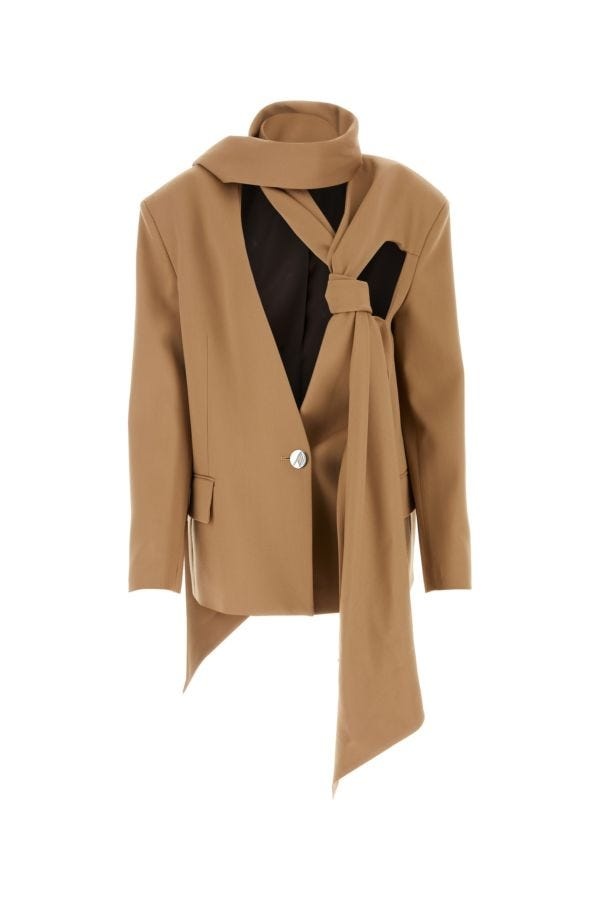ジャケット THE ATTICO Camel Stretch Wool Axel Blazer THE ATTICO Camel stretch wool Axel blazer | gebnegozionline