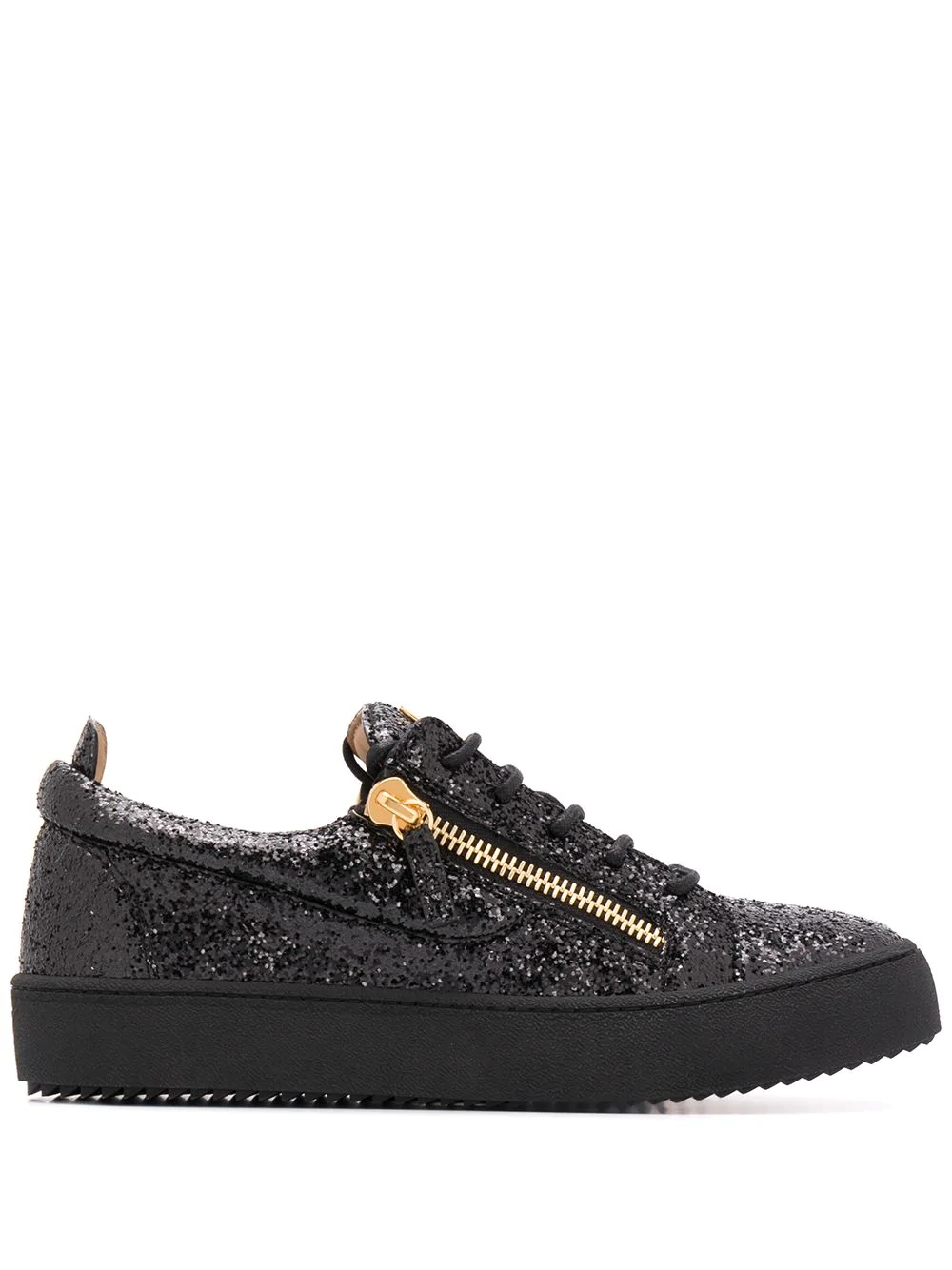 Kriss glitter low-top sneakers - 1