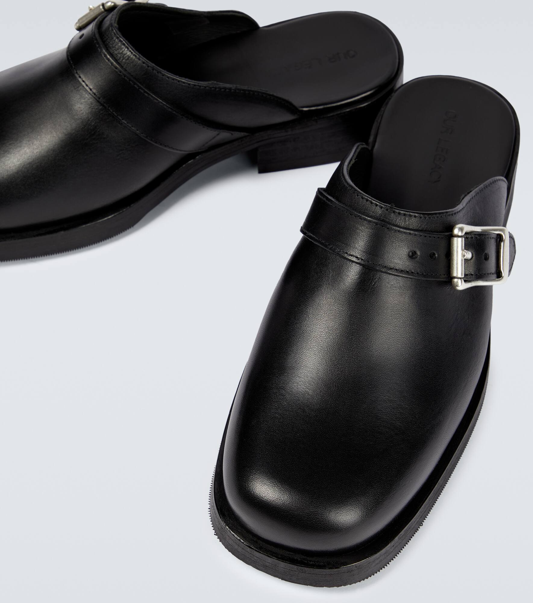 Camion leather mules - 3
