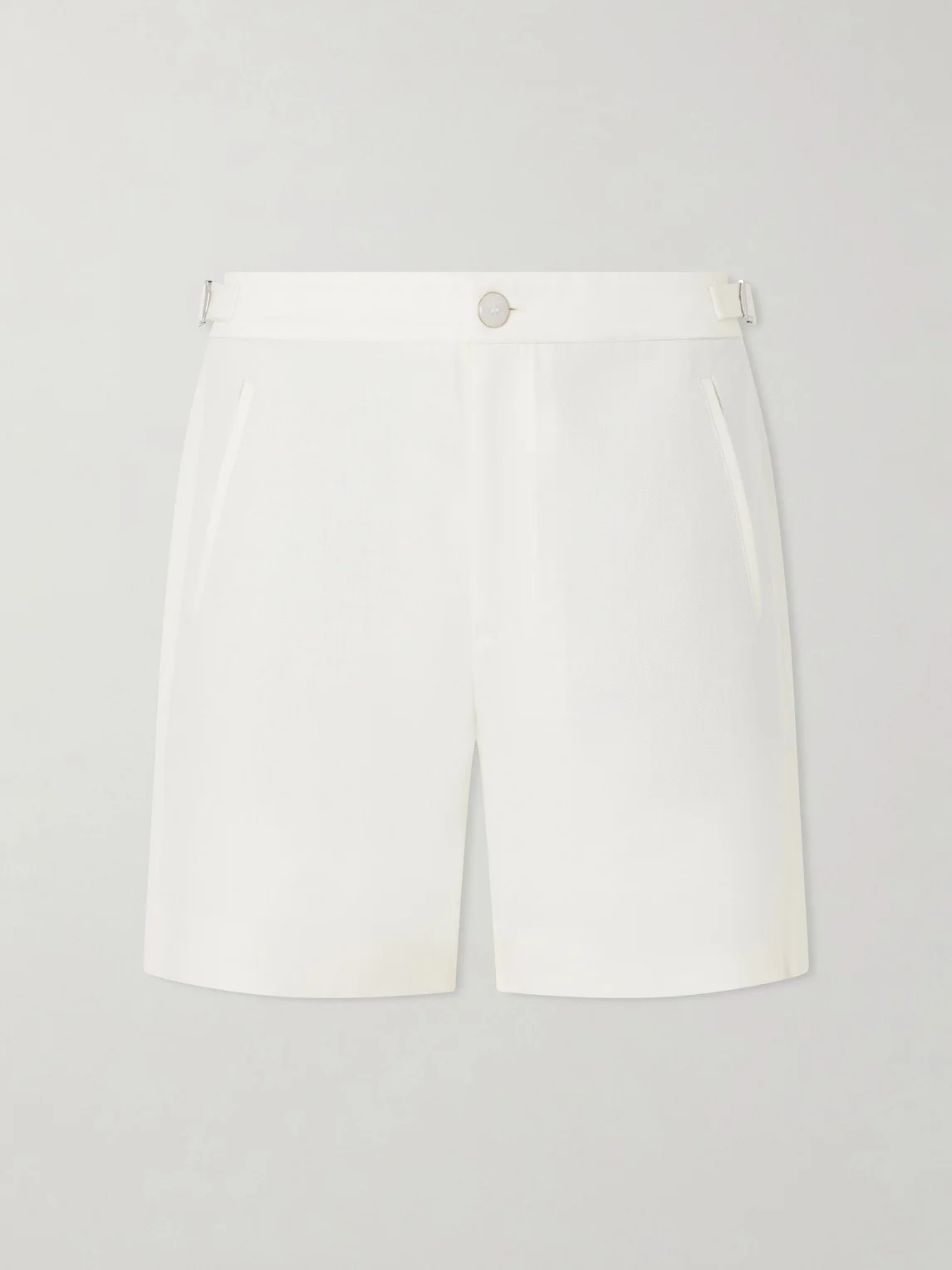 Straight-Leg Linen-Twill Shorts - 1
