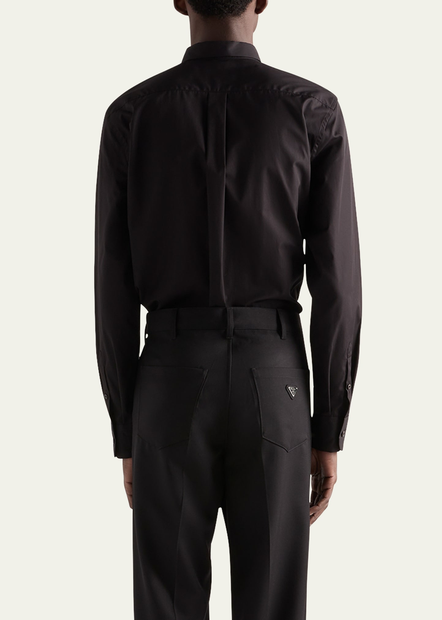Men's Poplin Chest-Logo Sport Shirt - 3
