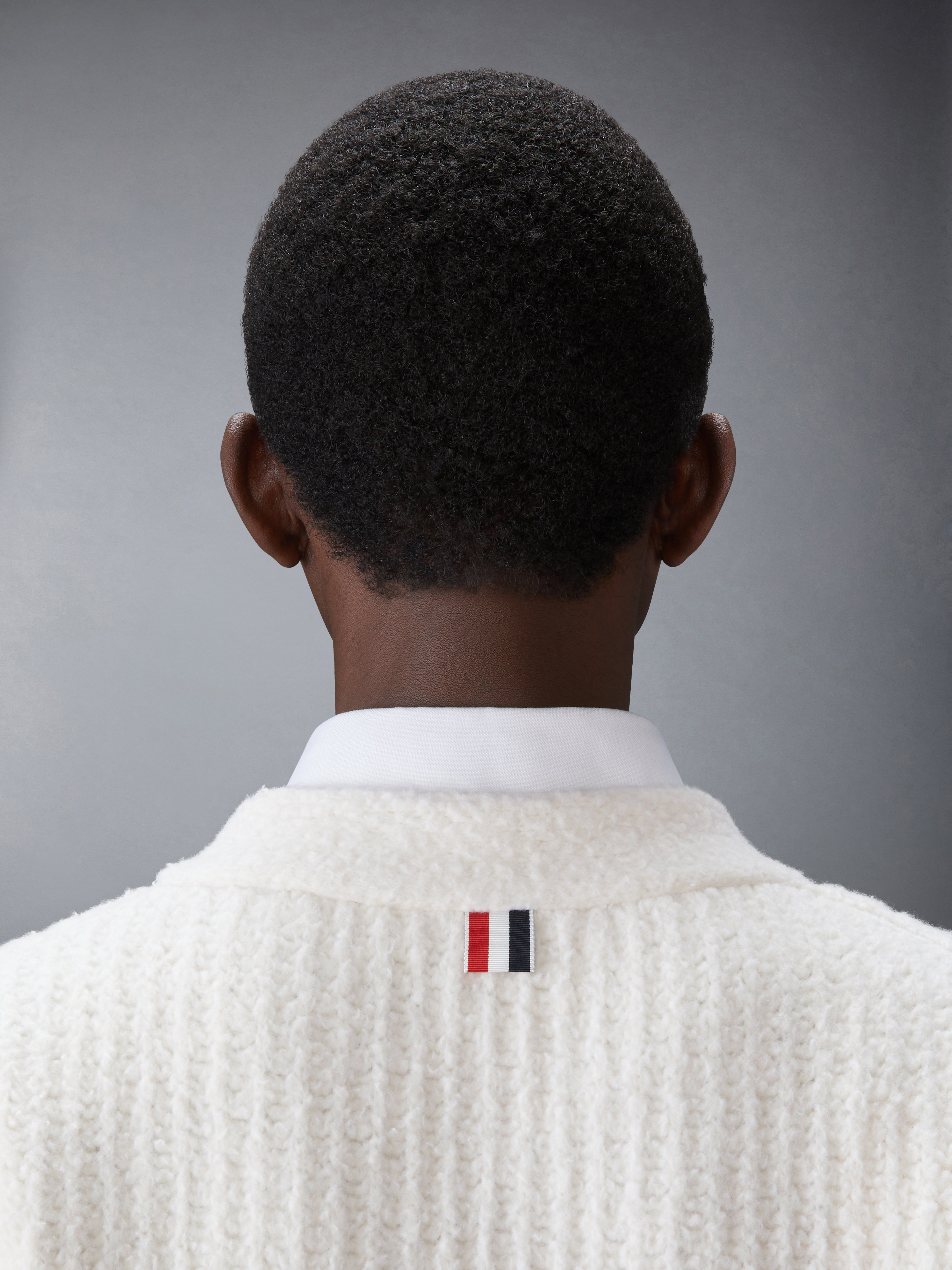 MERINO WOOL CHUNKY STITCH V NECK CARDIGAN - 6
