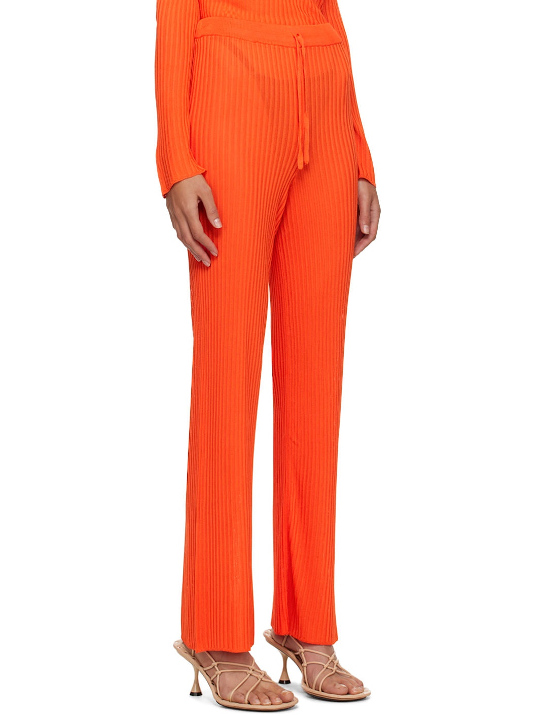Orange Fitted Lounge Pants - 2