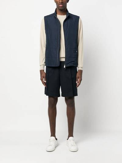 Canali zipped-up fastening vest outlook