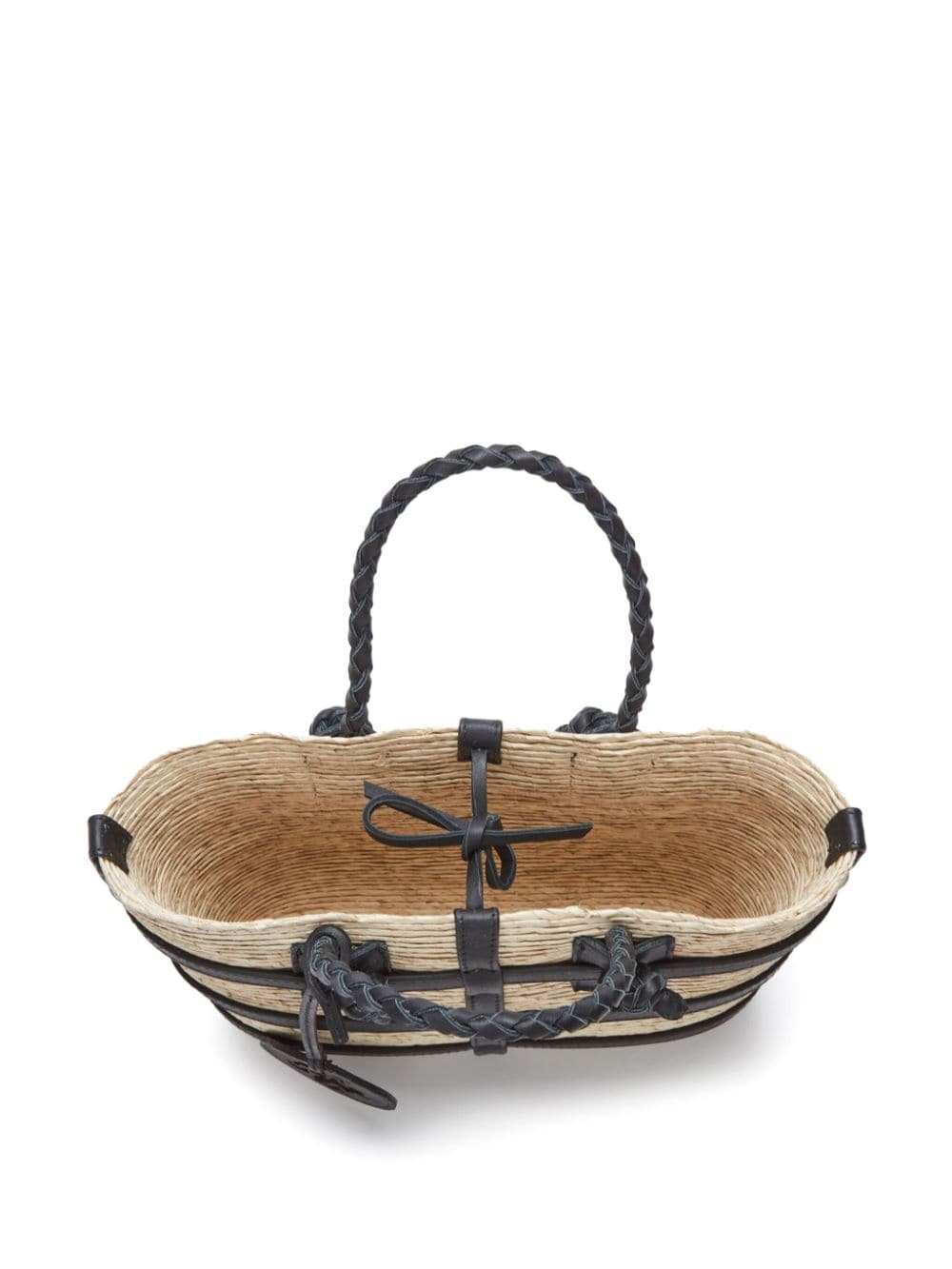 mini Watermill raffia tote bag - 3