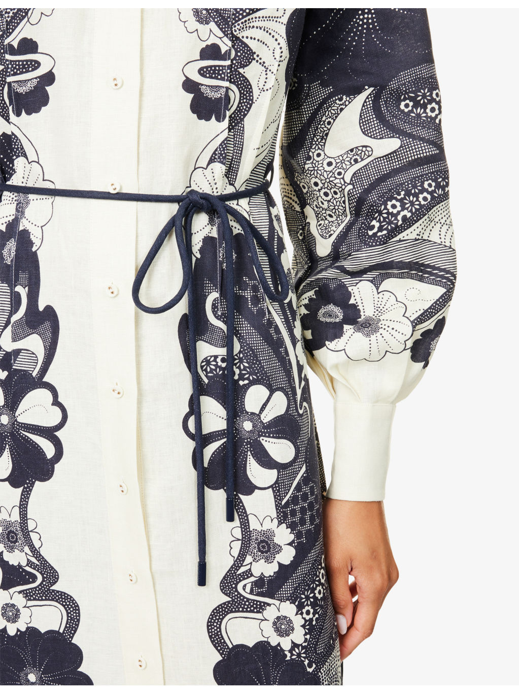 Mickey Linen Maxi Shirt Dress - 6