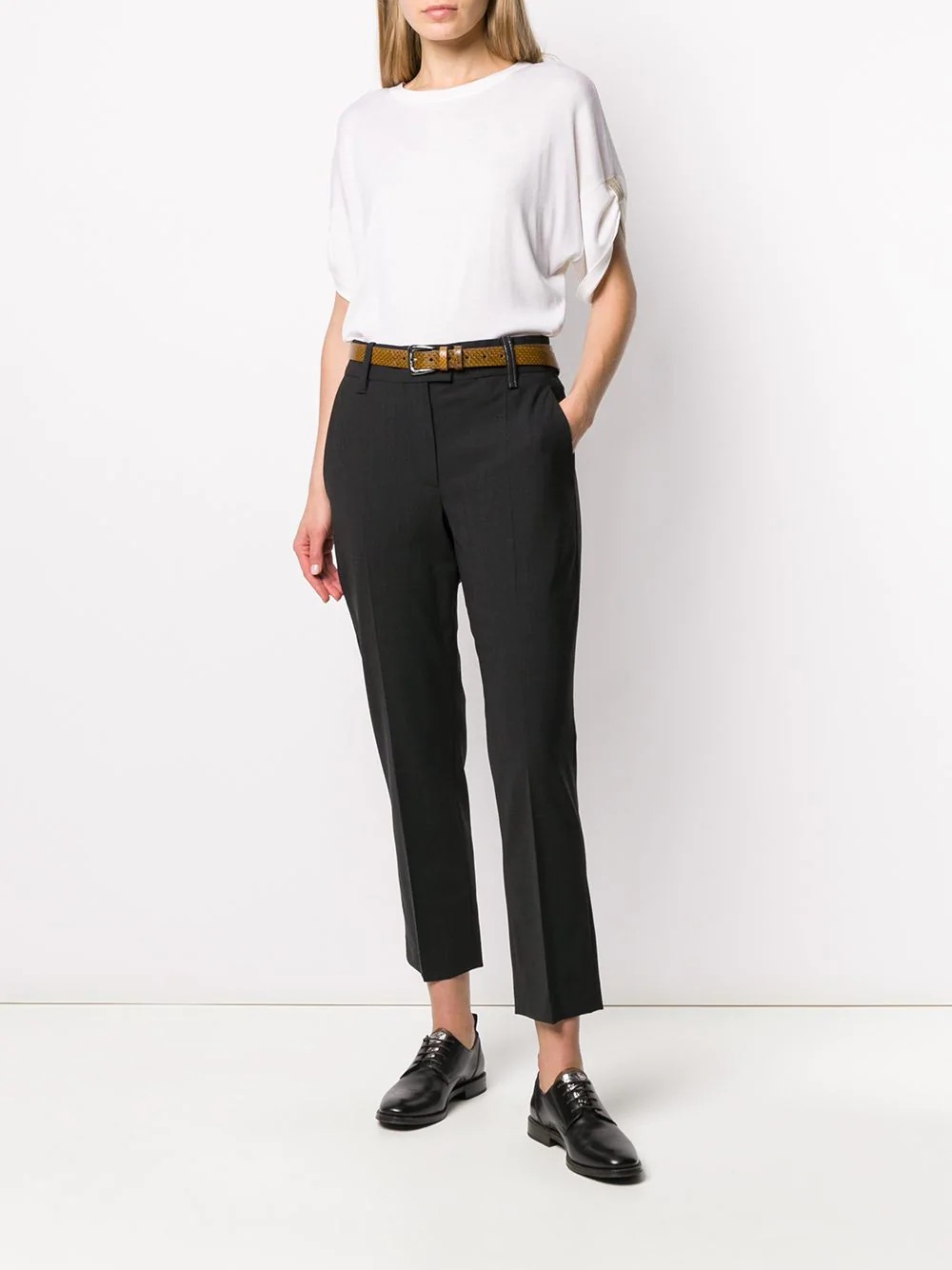 high-rise tailored trousers - 2