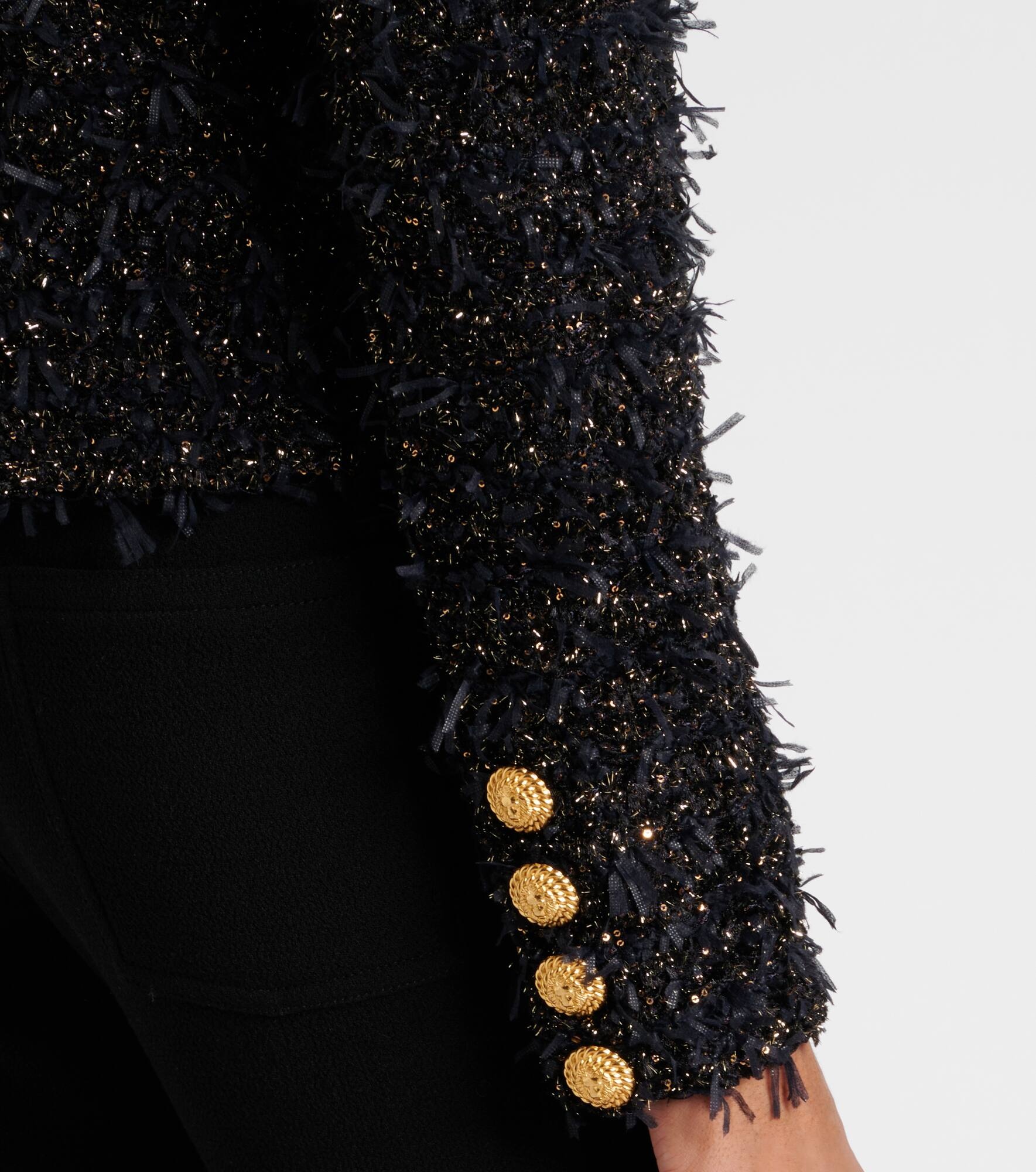 Lamé tweed jacket - 5