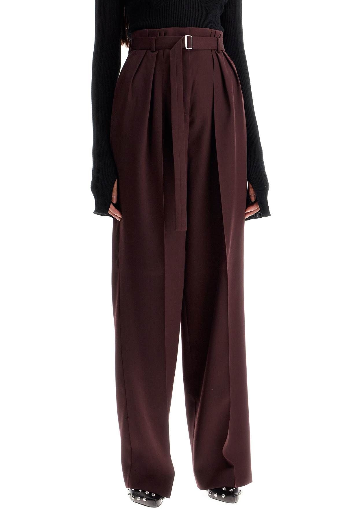 WIDE-LEG PANTS WITH BELT - 3