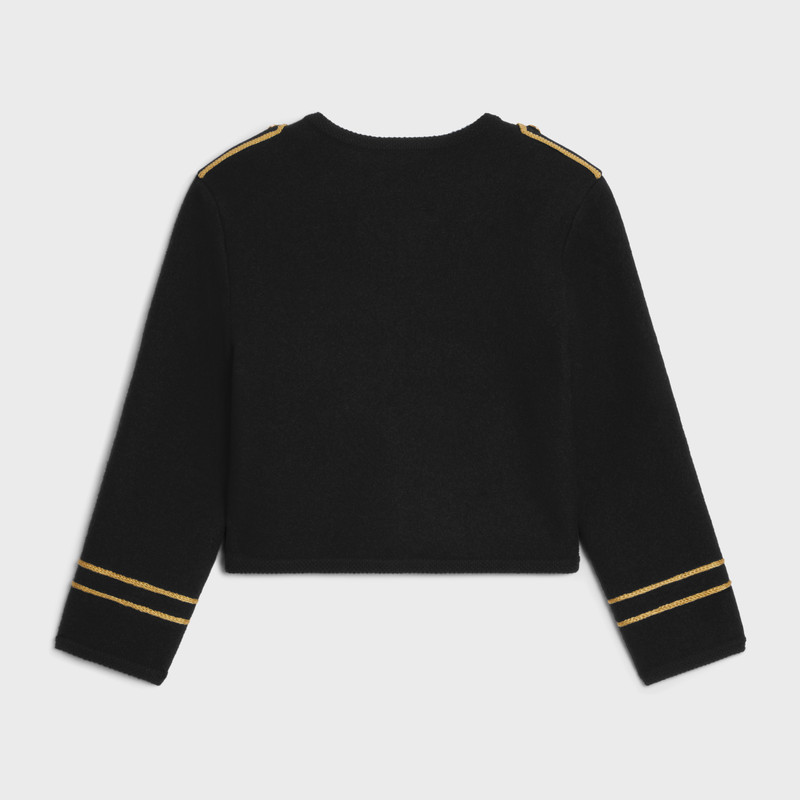 CELINE military cardigan jacket in wool outlook