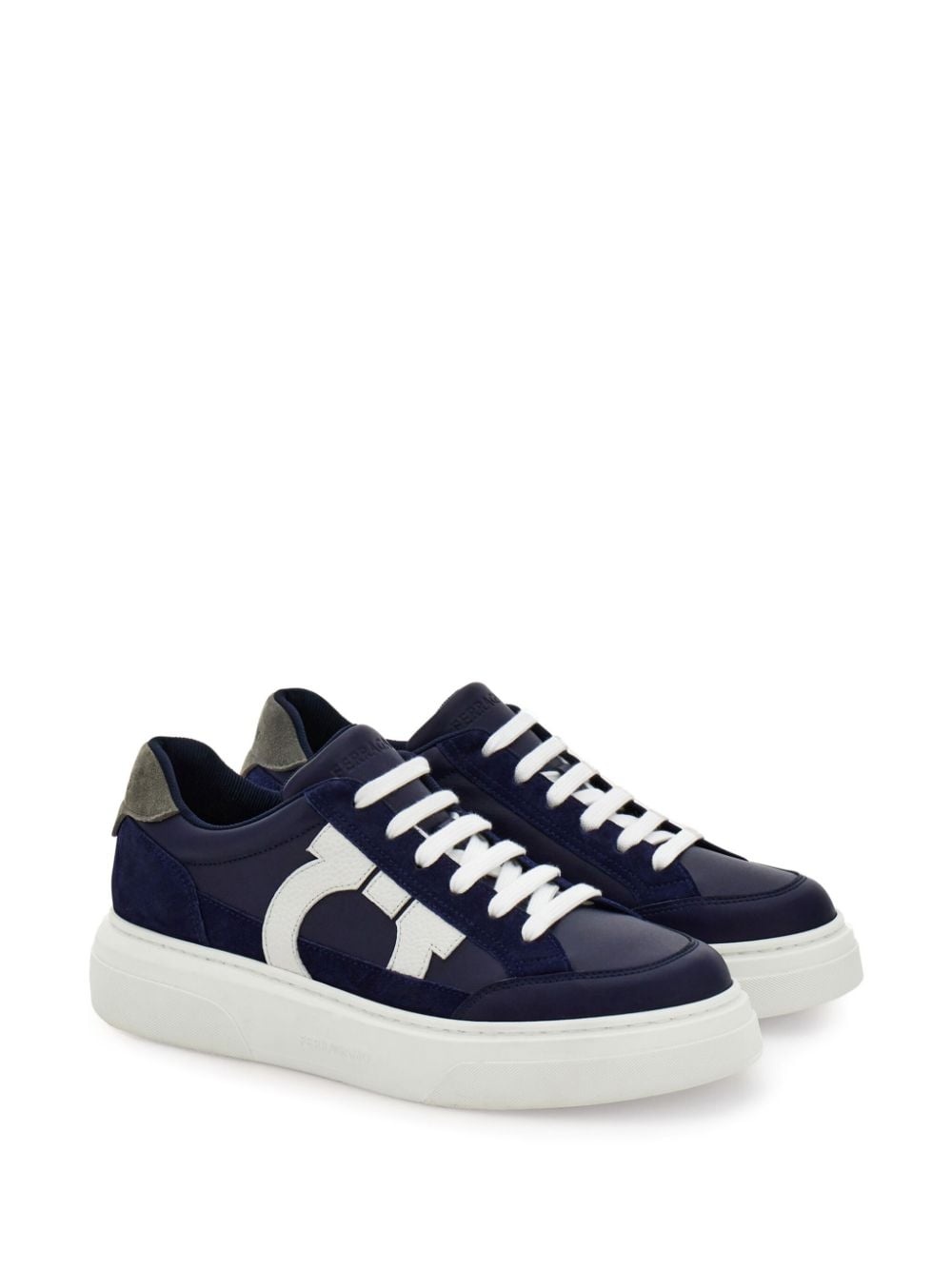 Gancini leather sneakers - 2