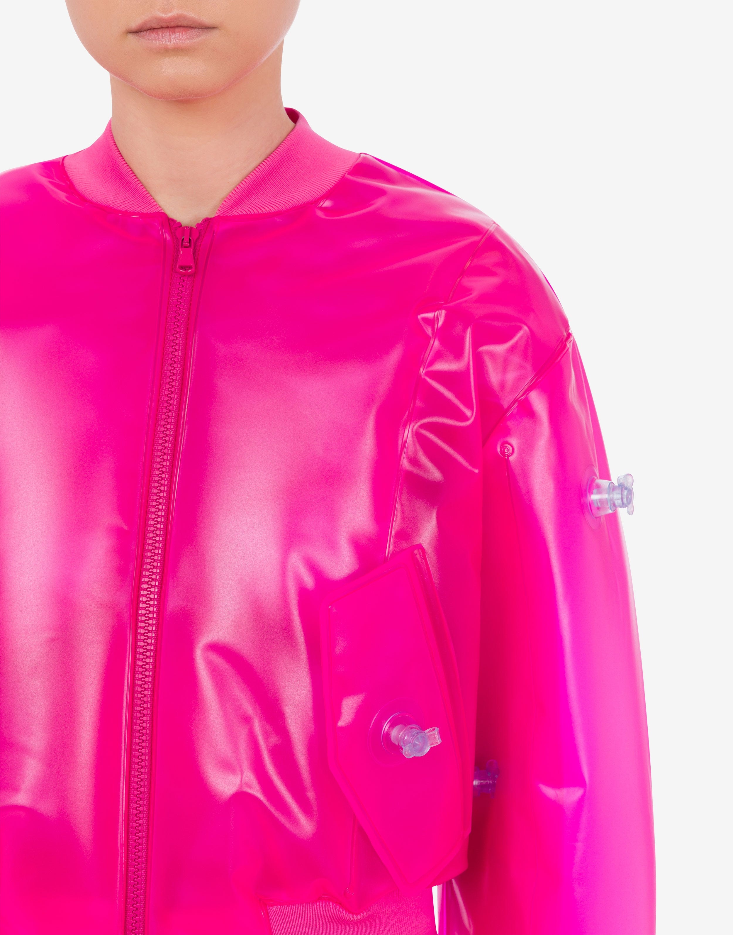 Pvc bomber jacket sale