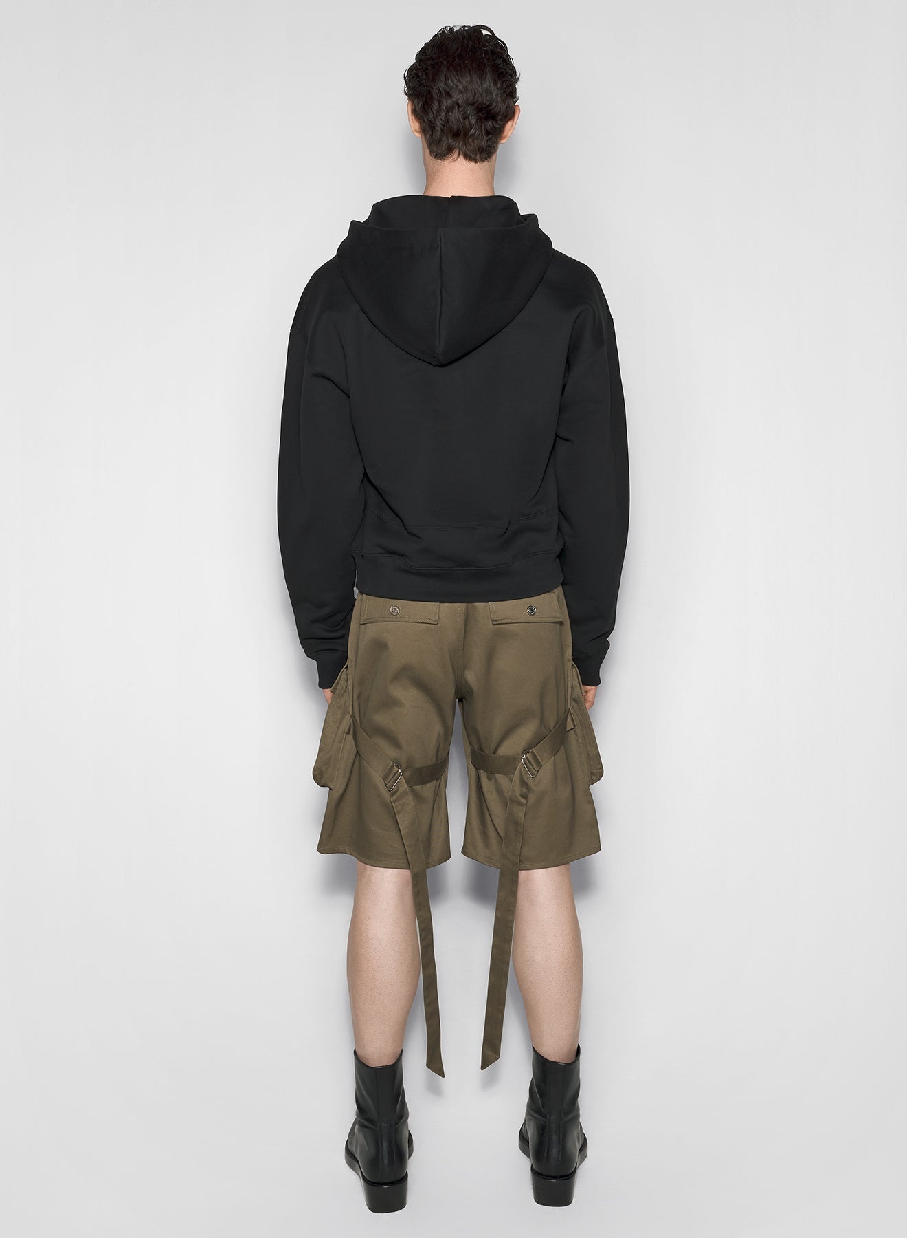MUGLER black mugler signature hoodie | REVERSIBLE