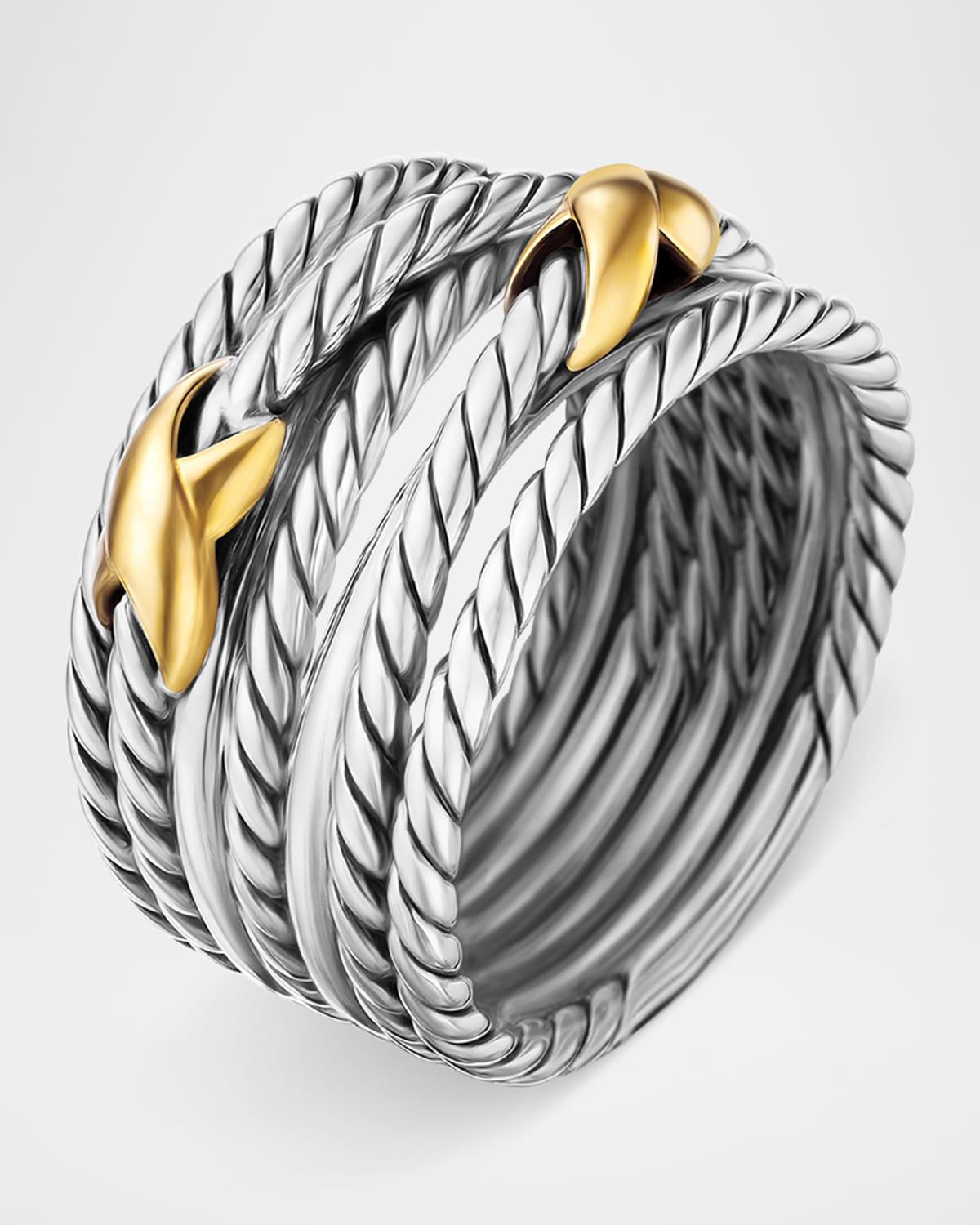 Double X Crossover Ring - 3