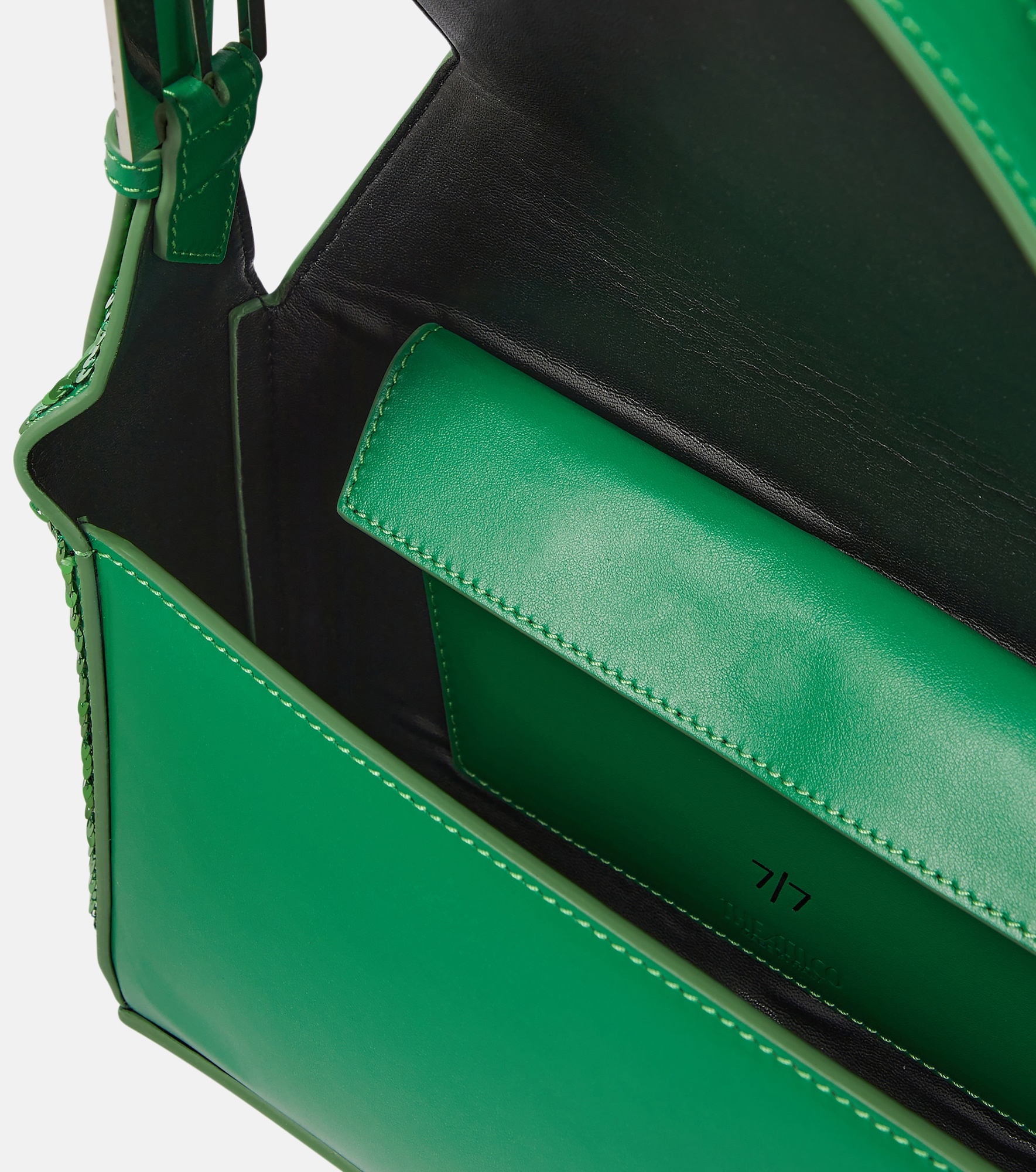 7/7 sequined leather shoulder bag - 3