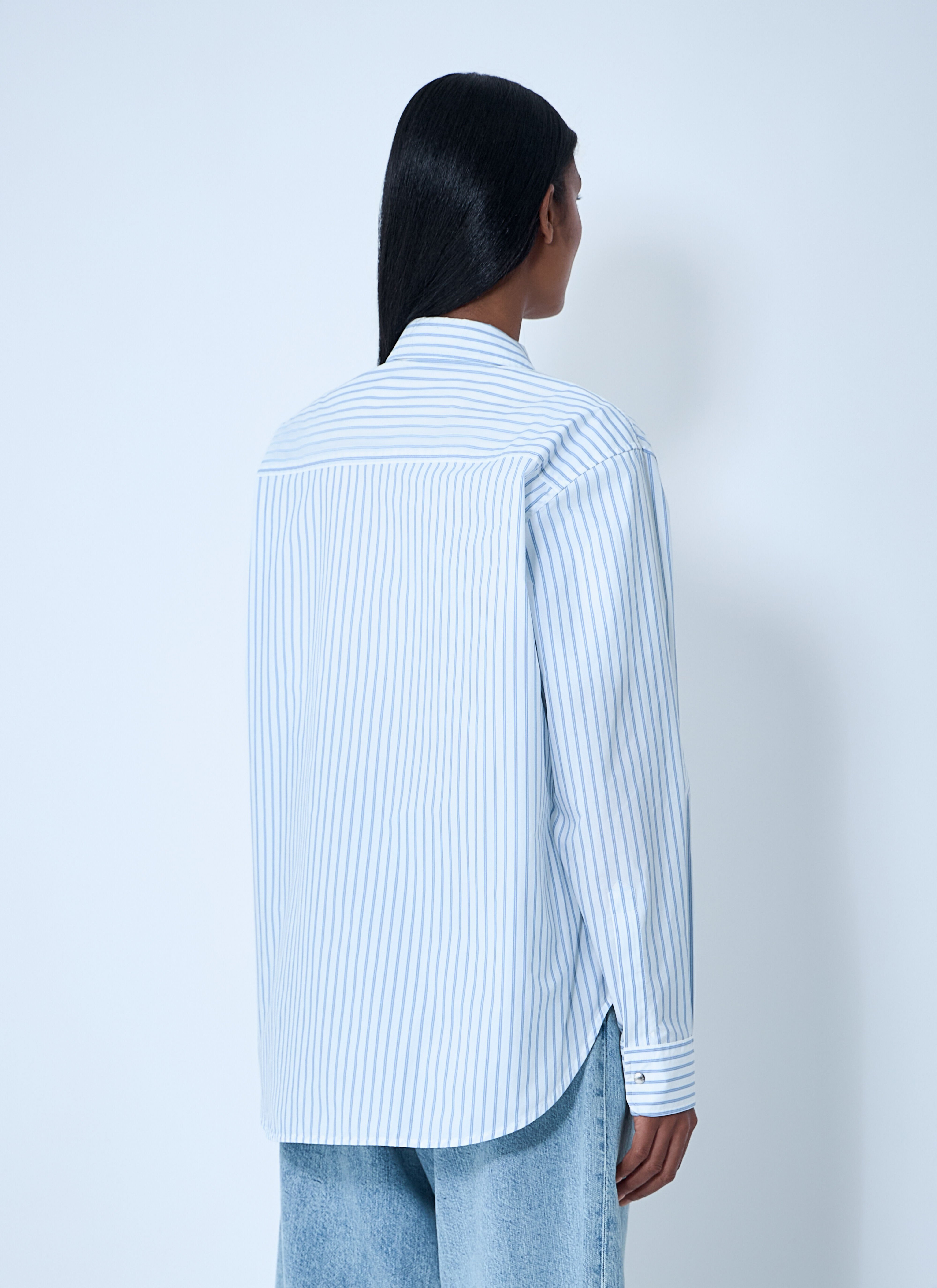 Striped Shirt With Logo Patch - 4