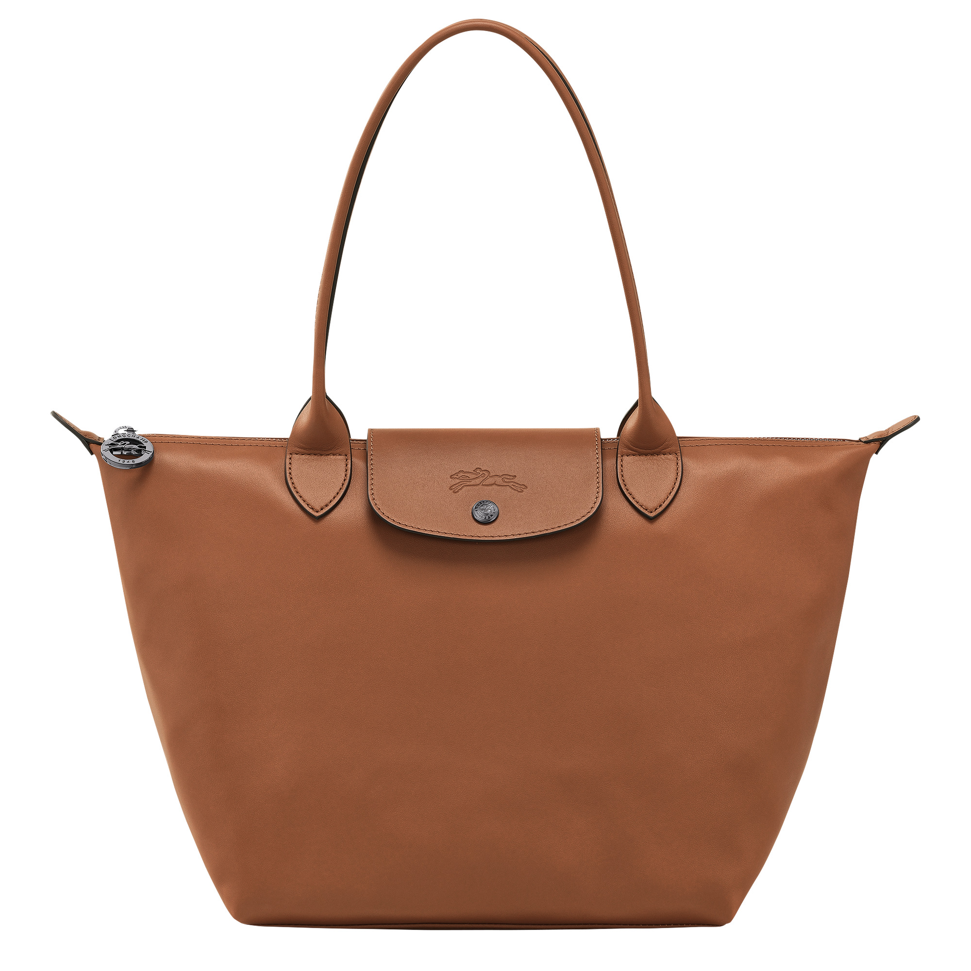 Le Pliage Xtra M Tote bag Cognac - Leather - 1