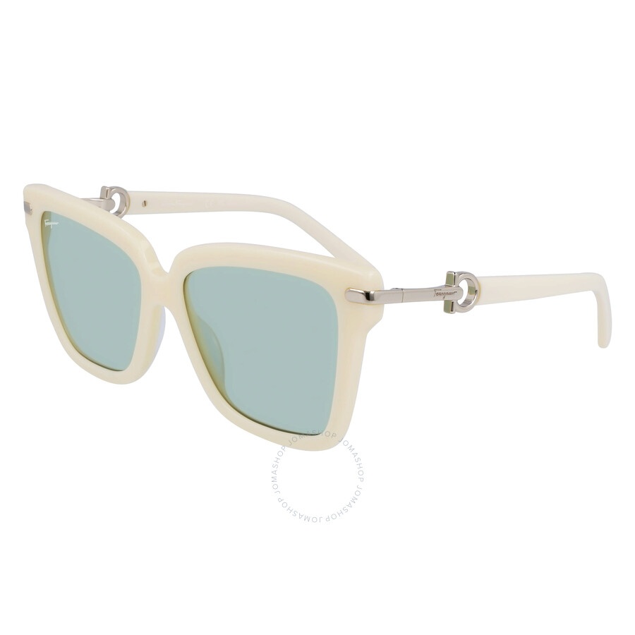 Salvatore Ferragamo Green Butterfly Ladies Sunglasses SF1085S 103 57 - 1