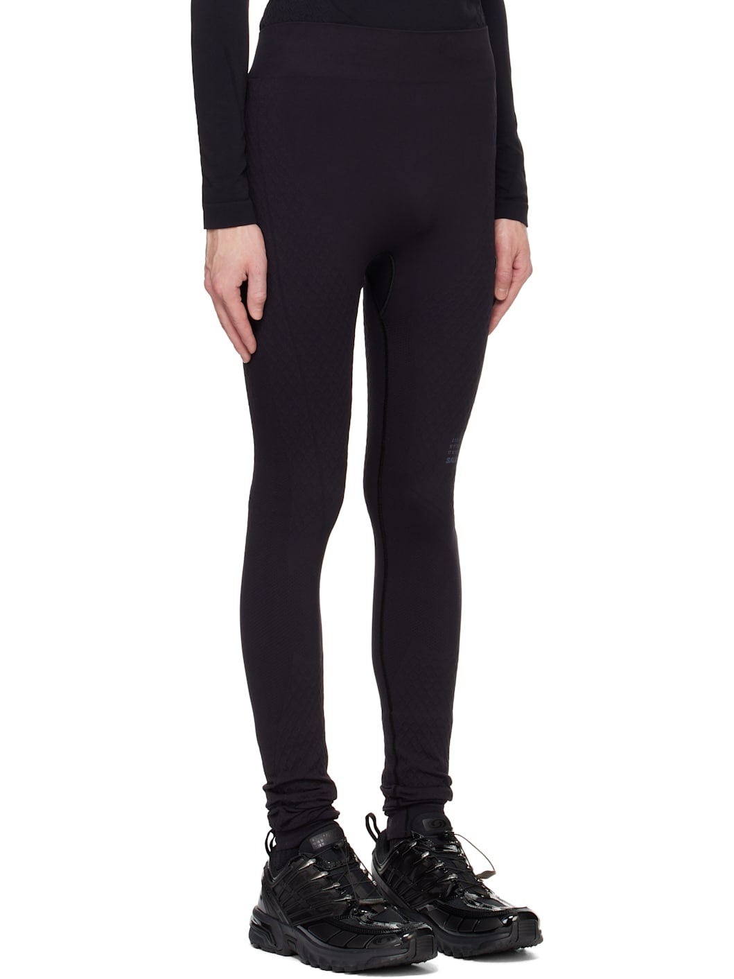 Black Salomon Edition Textured Leggings - 2