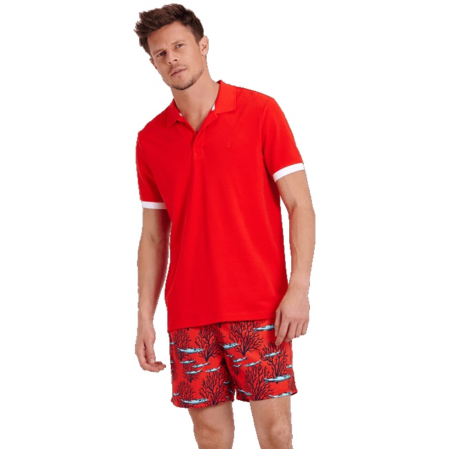 Men Cotton Polo Shirt Solid - 3