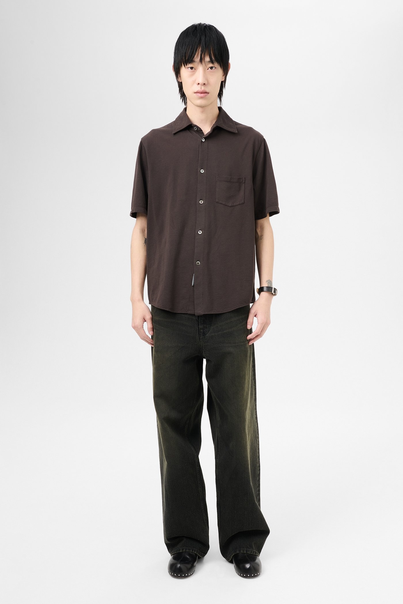 Analog Shirt Deep Brown Super Mall Piquet - 2