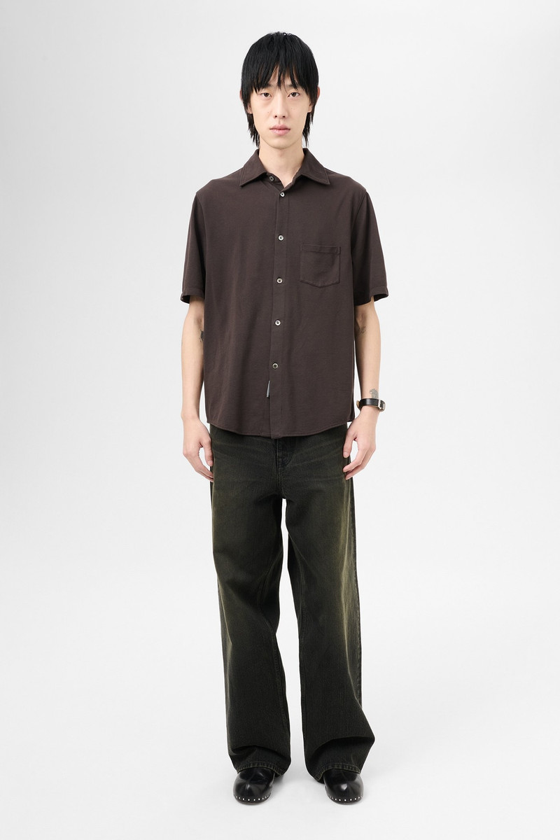 Our Legacy Analog Shirt Deep Brown Super Mall Piquet outlook