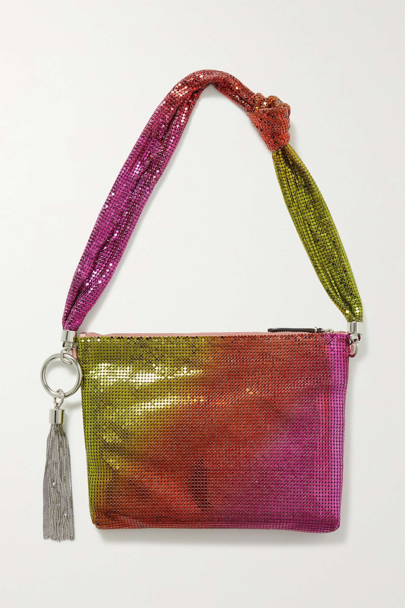 Callie tasseled chainmail shoulder bag - 3