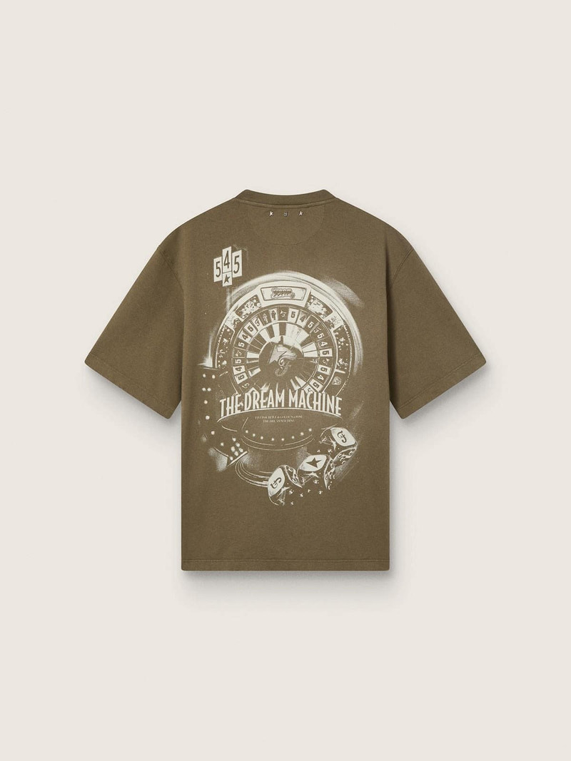Golden Goose Golden Goose /  Fivefourfive Collab brown “Dream Time” T-shirt outlook