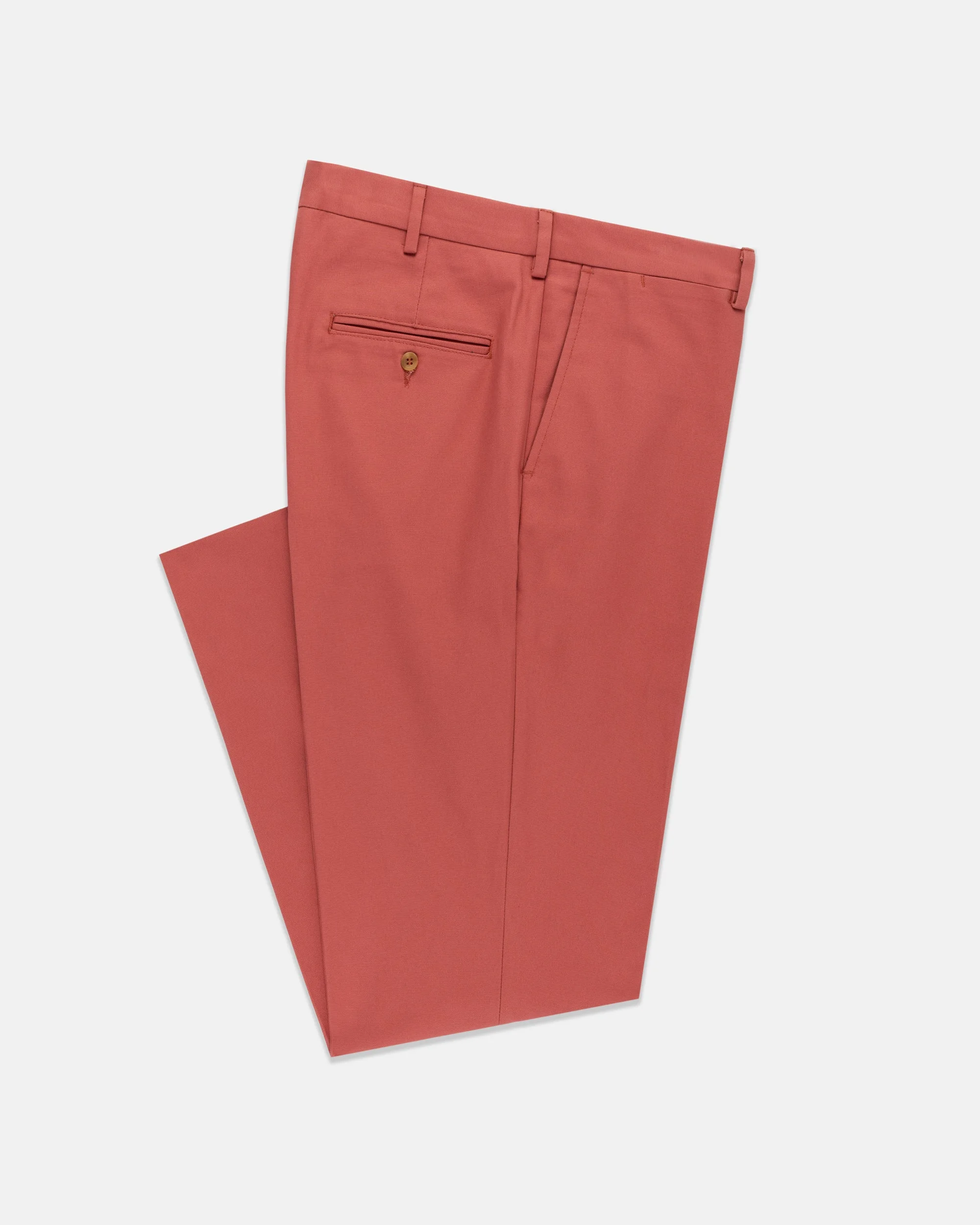 MADE-IN-USA BRETON RED COTTON DUCK PANT - 1