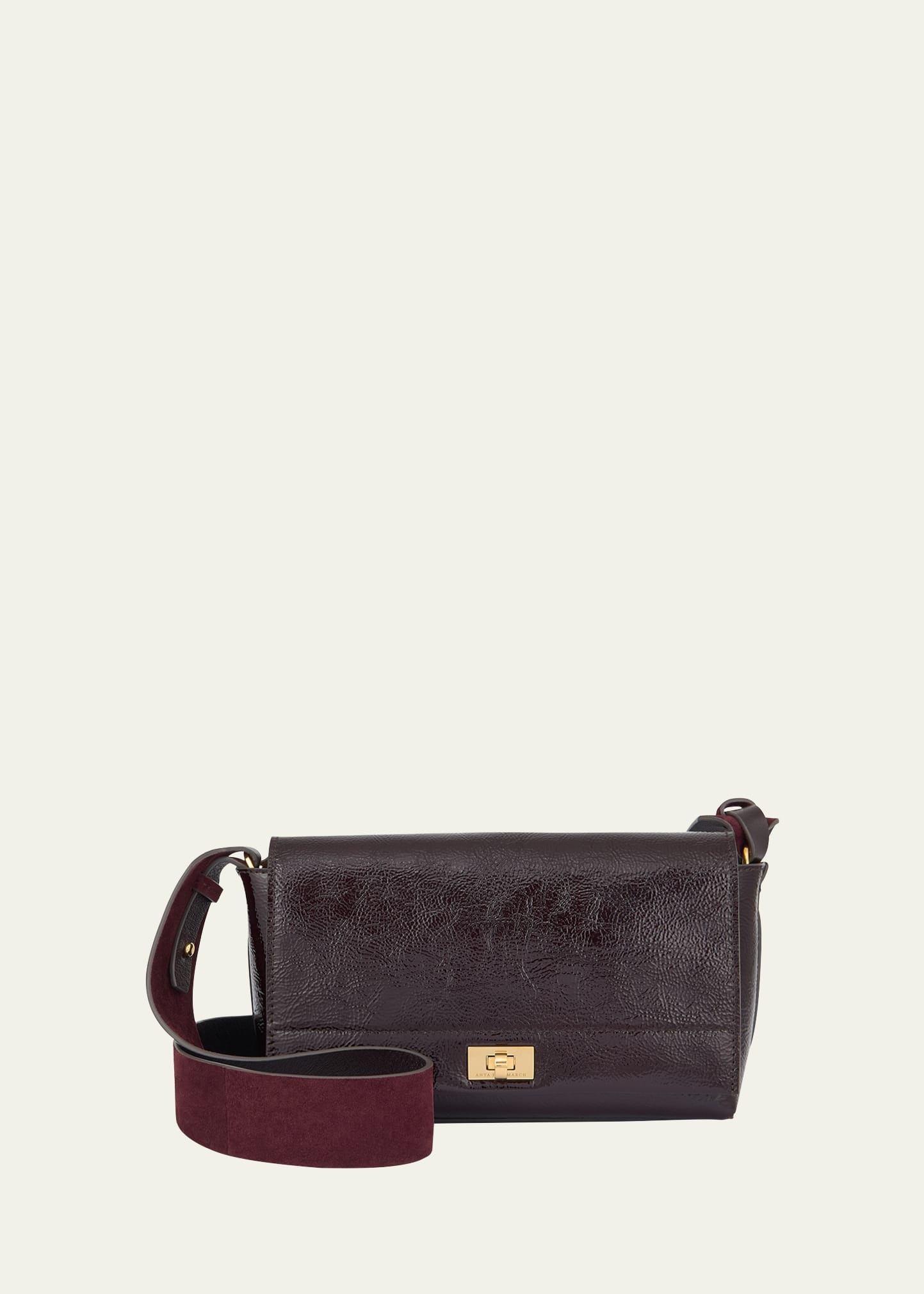 Mortimer Flap Patent Leather Crossbody Bag - 1