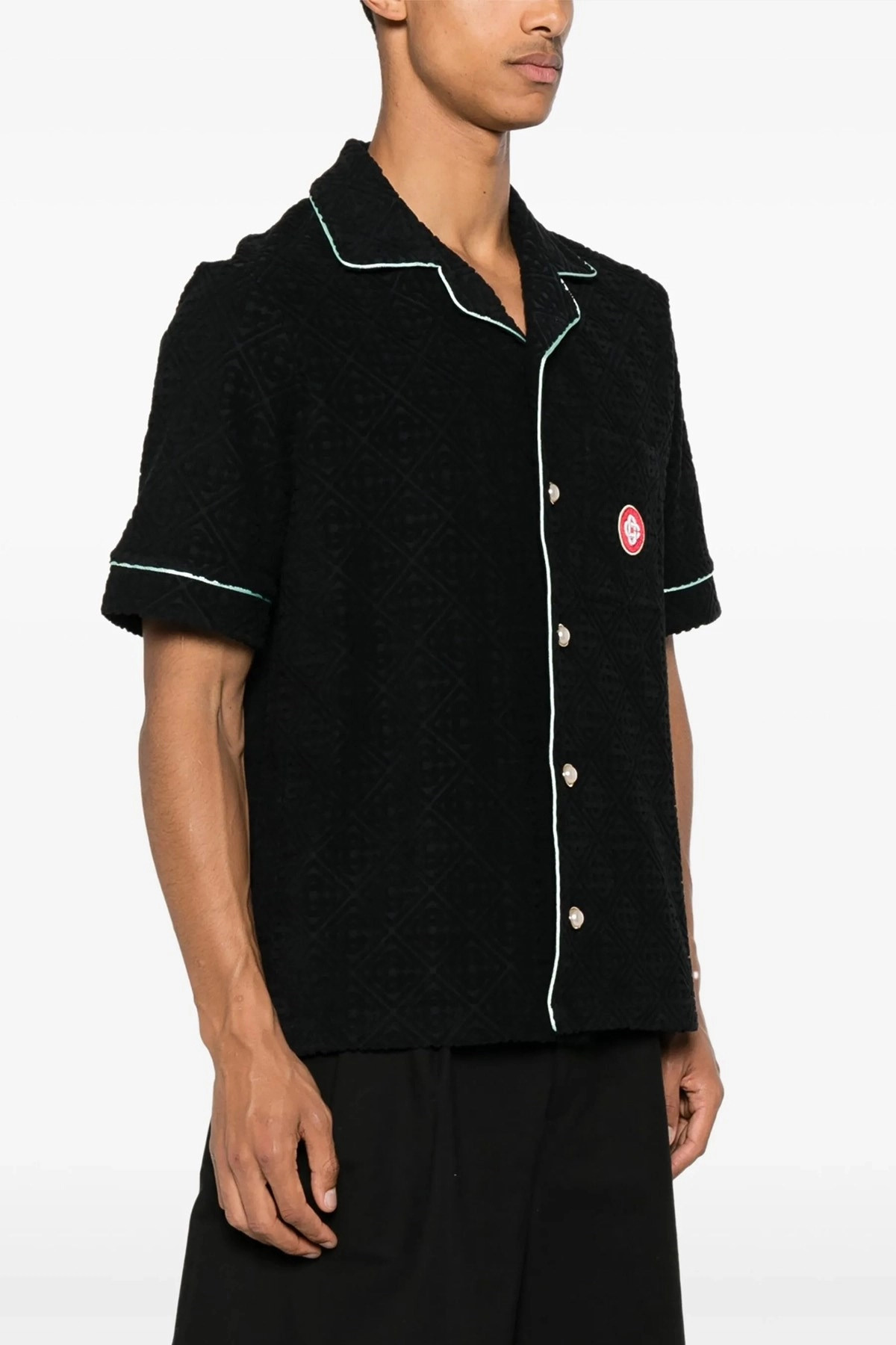 'Towelling Monogram' shirt - 2