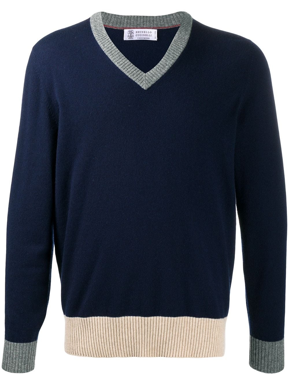 cashmere V-neck jumper - 1