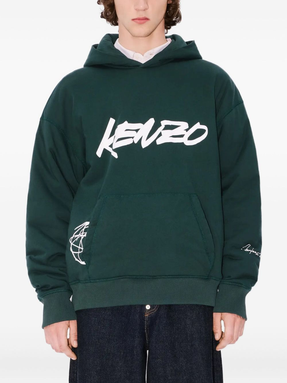 X FUTURA 2000 ATOM-FLOWER PRINT HOODIE - 2
