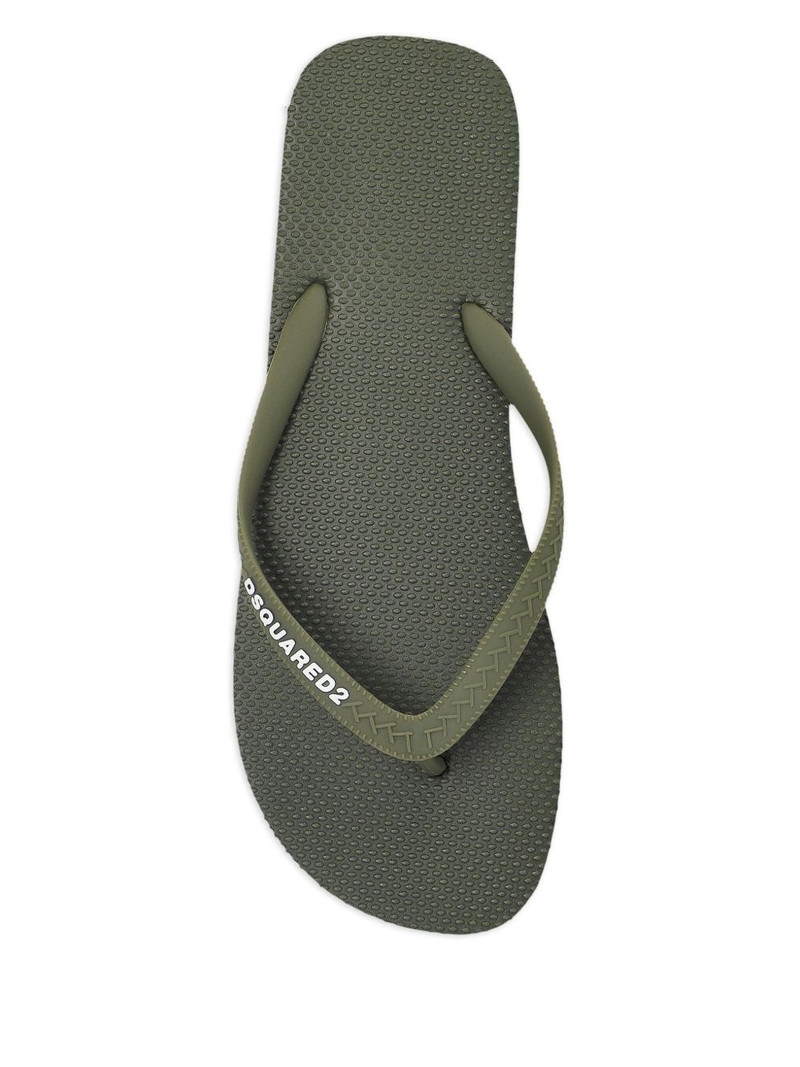 logo-embossed flip flops 4