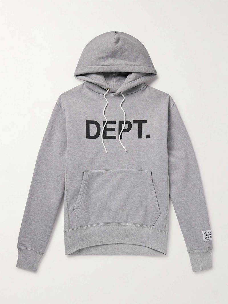 Logo-Print Cotton-Blend Jersey Hoodie - 1