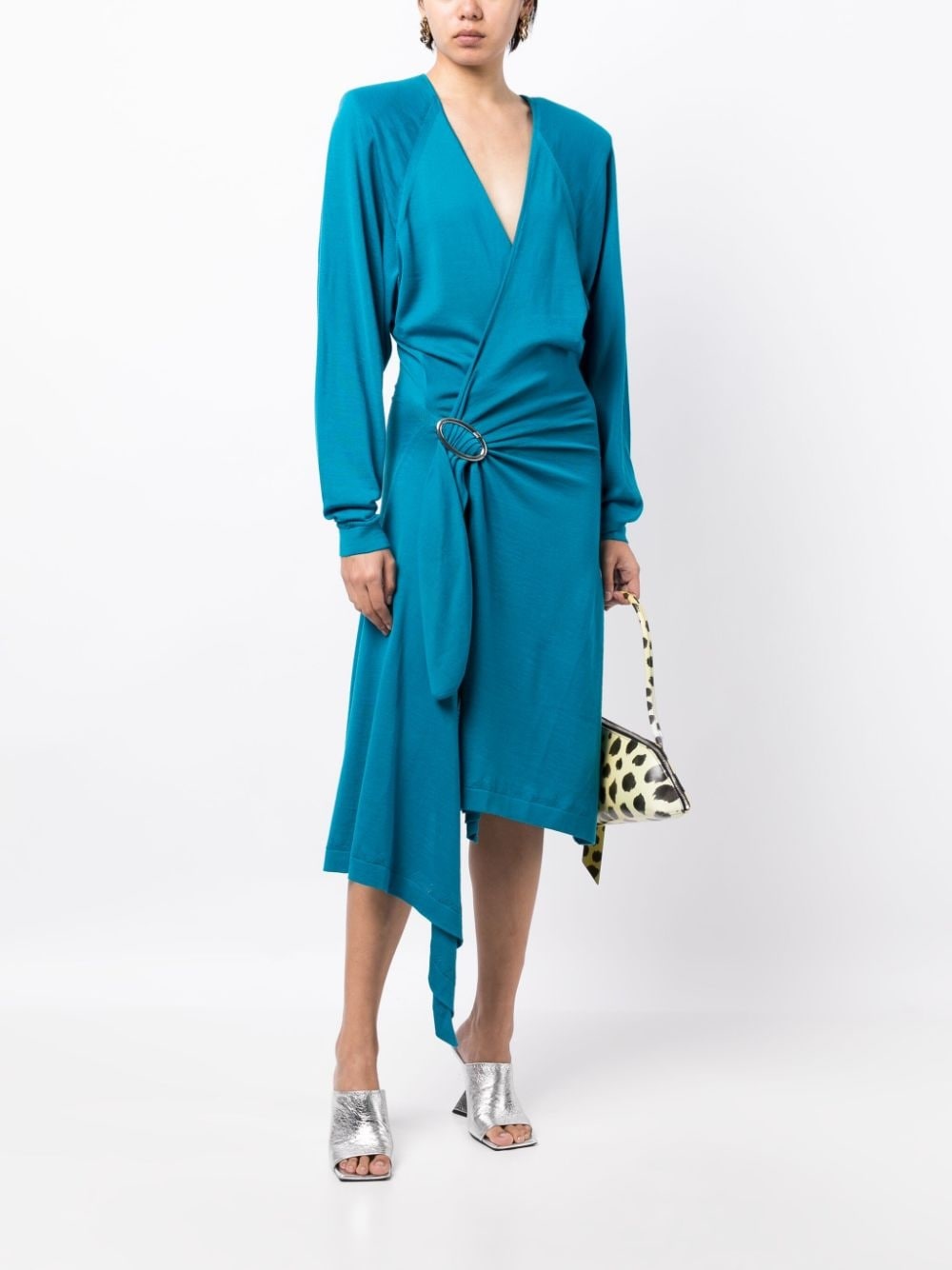 Atwell wool midi wrap dress - 2
