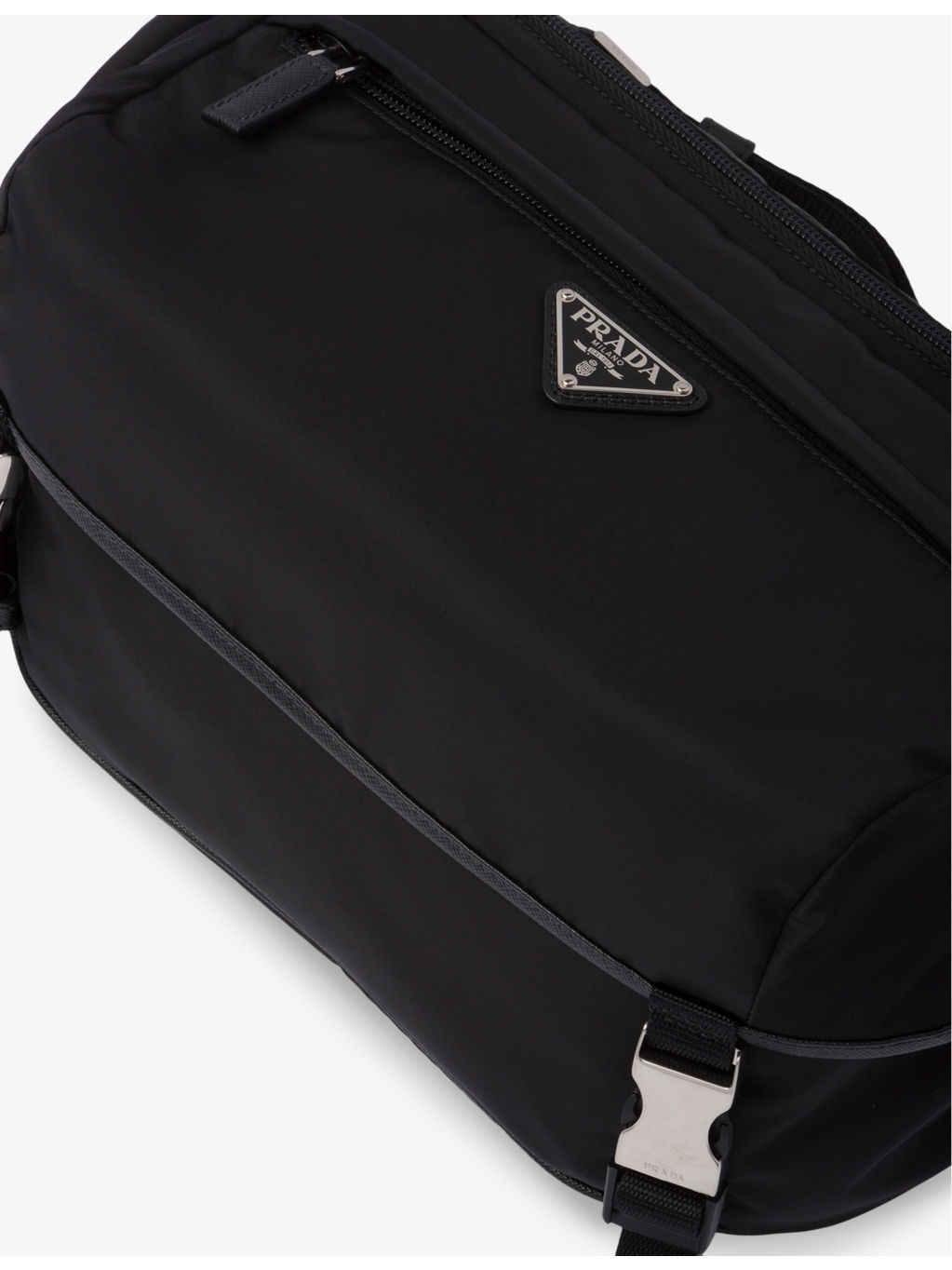 Re-Nylon leather and recycled-nylon shoulder bag - 5