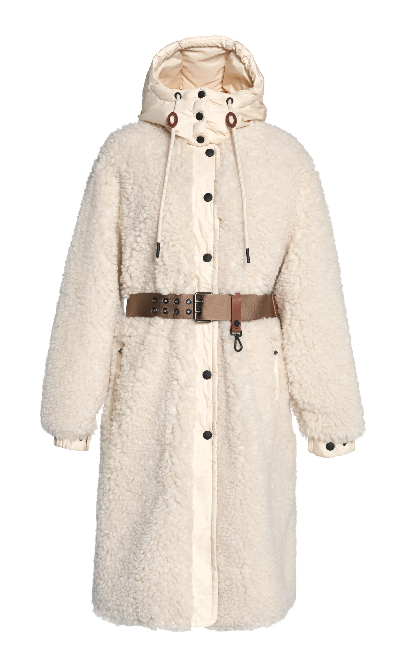 Blavet Long Teddy Coat ivory - 1