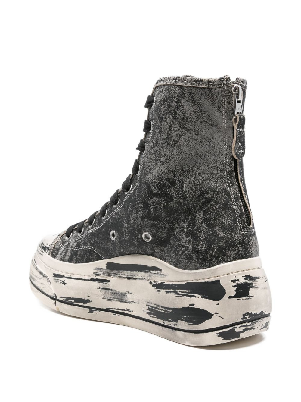 Kurt distressed-effect zip-fastening sneakers - 3