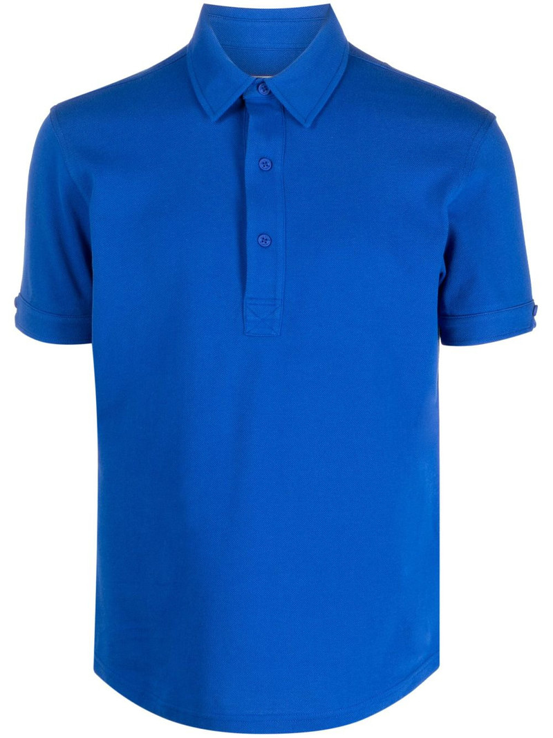 piqué short-sleeve polo shirt 1
