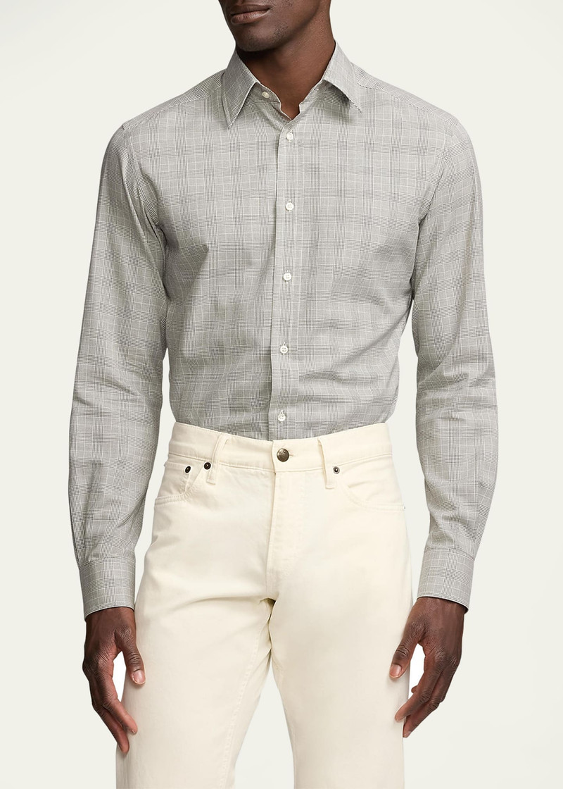 Men's Glen Plaid Flannel Shirt 4