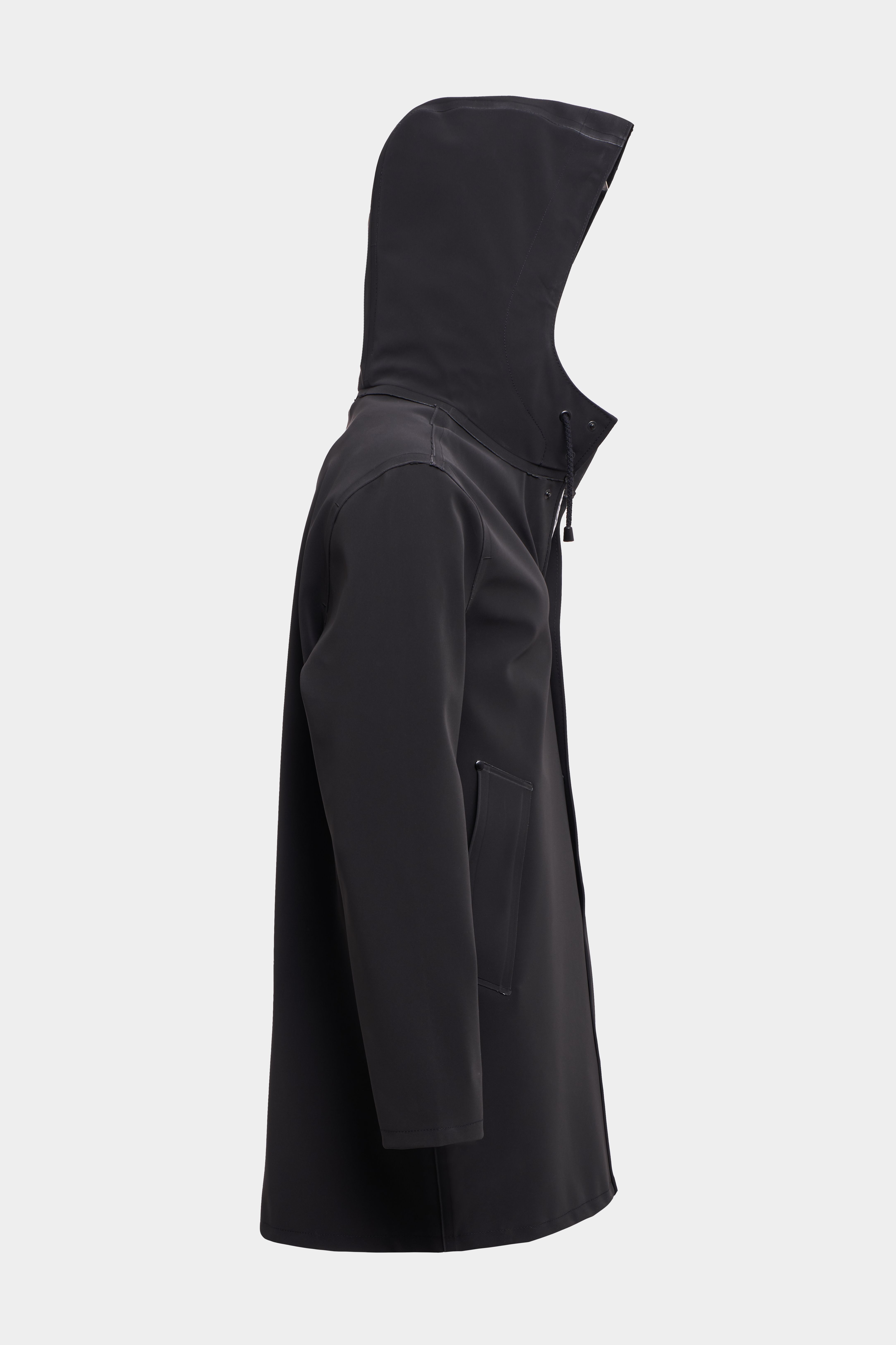 Stockholm Matte Raincoat Black - 5