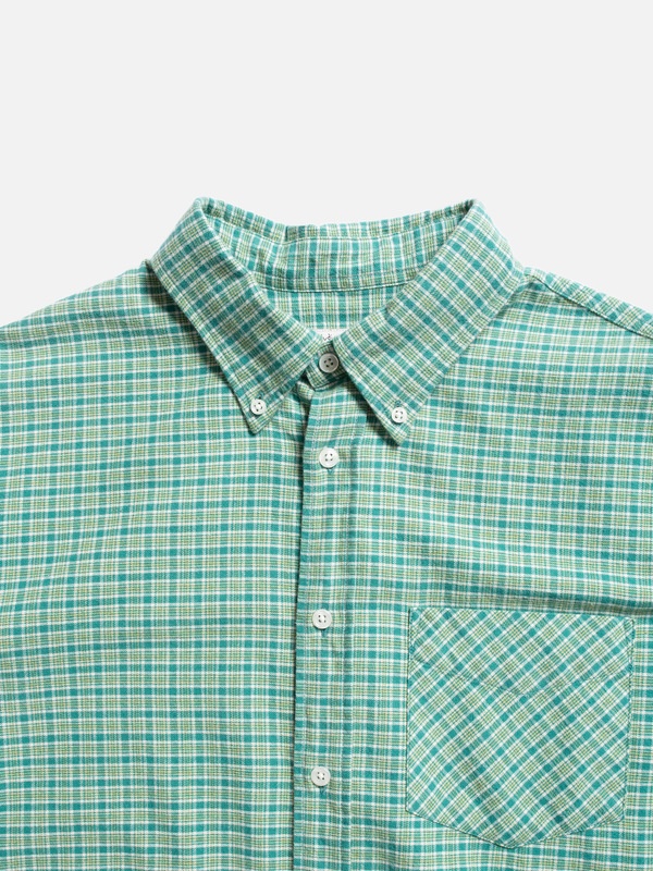 Filip Checked BD Shirt Green - 4