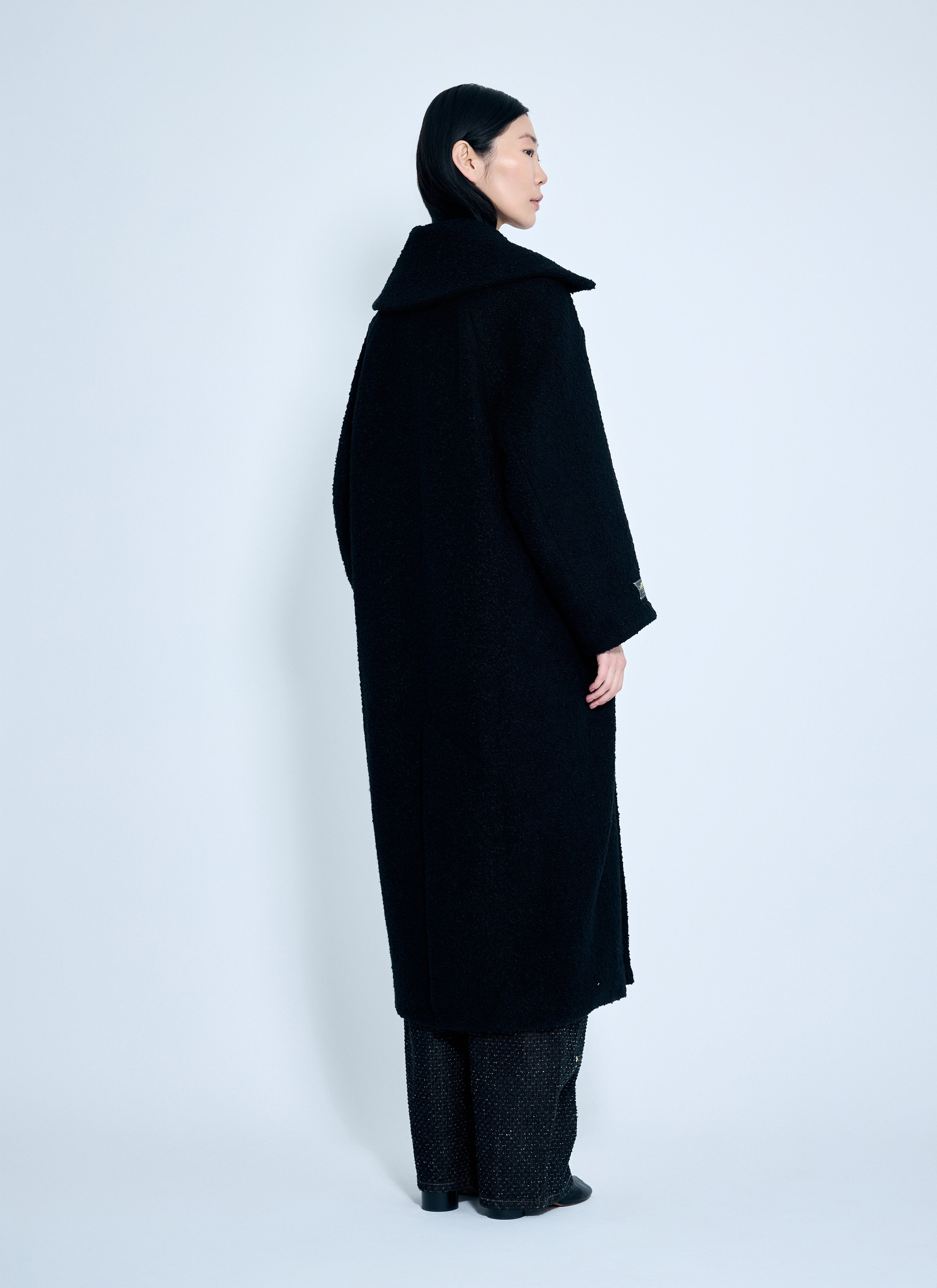 Ganni Women Boucle Wool Coat - 4