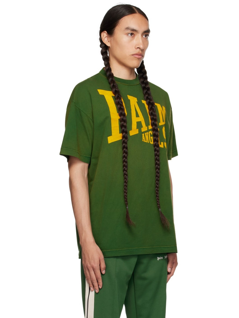 Palm Angels Green College T-Shirt outlook