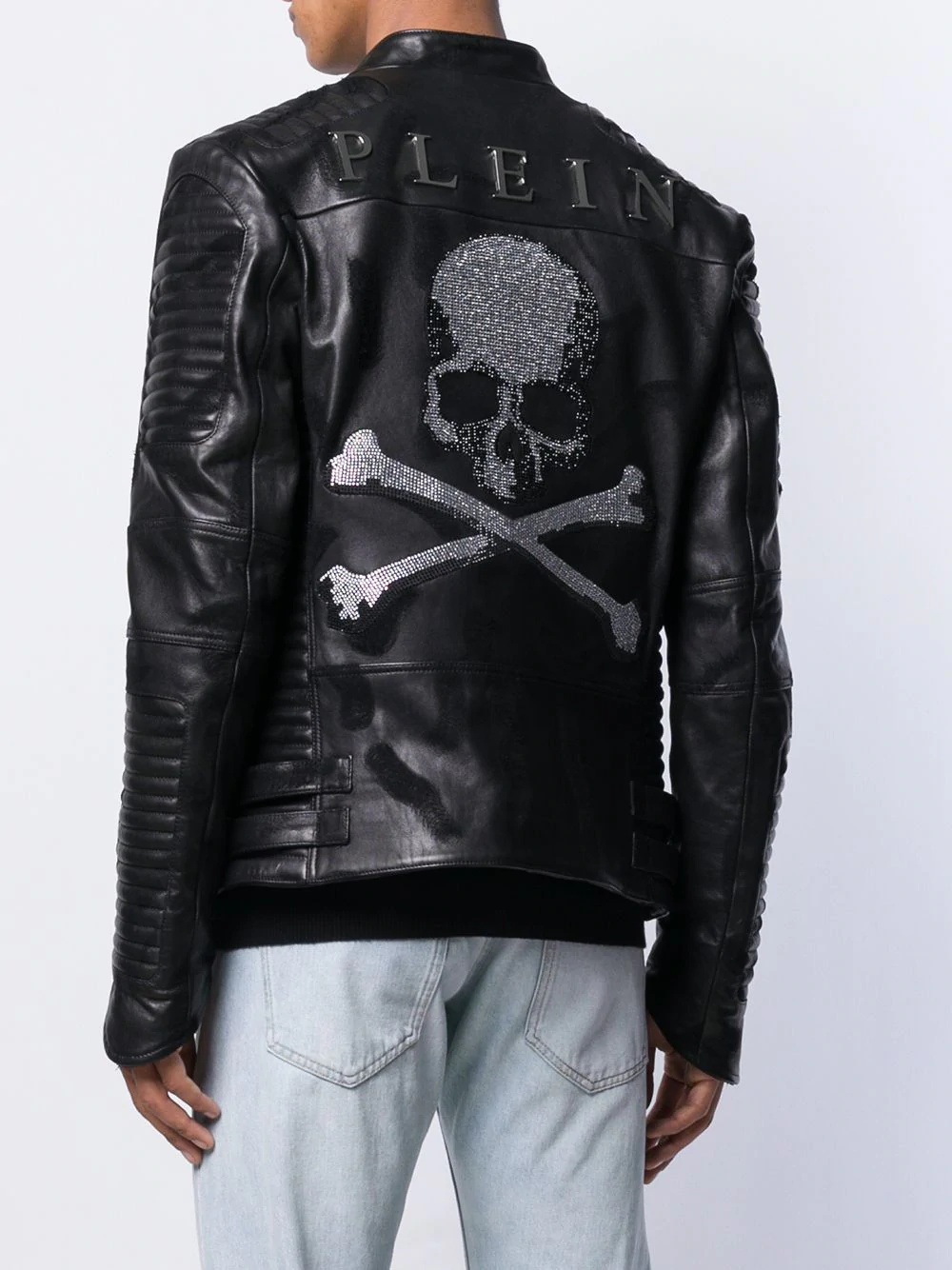 skull biker jacket - 4